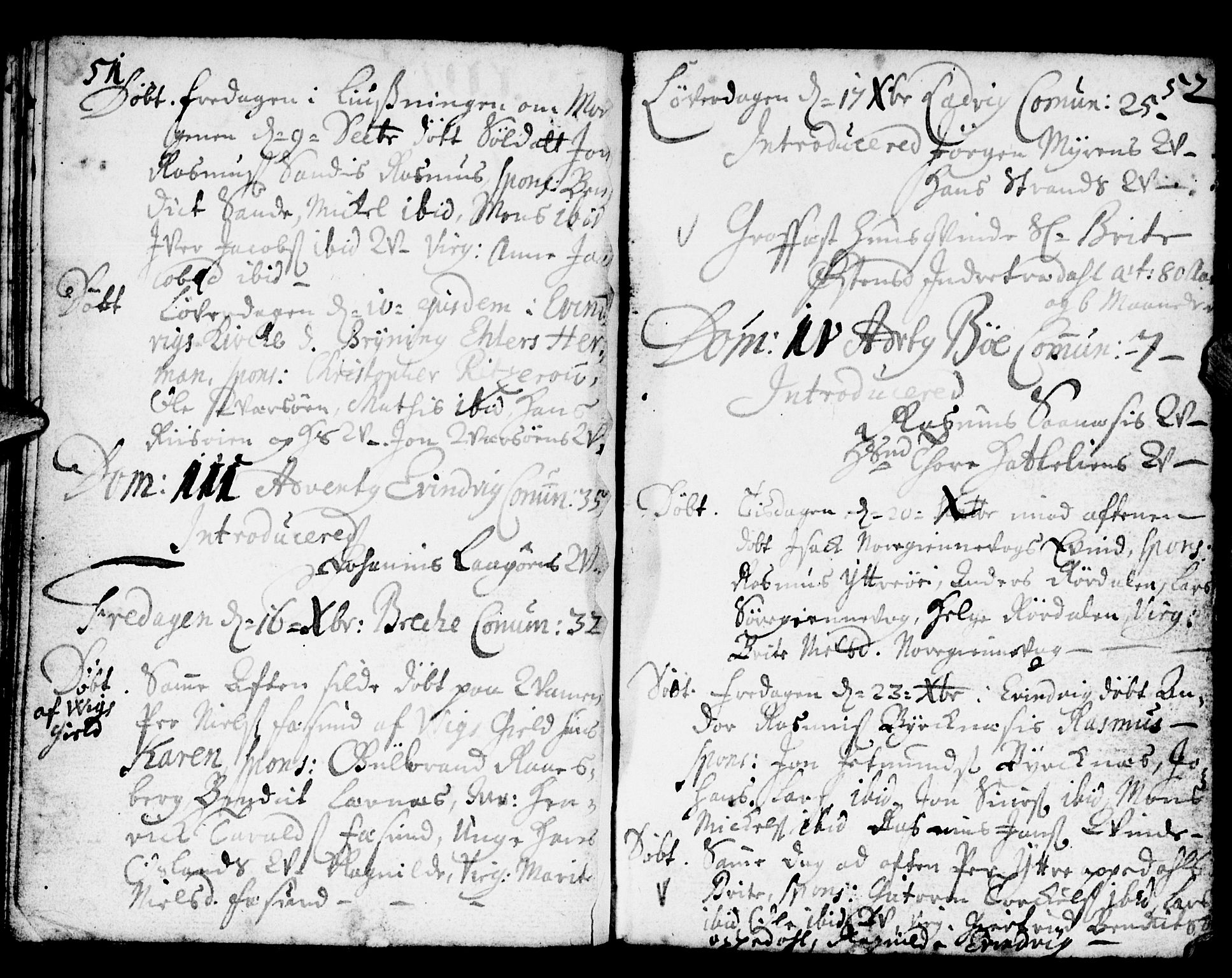 Gulen sokneprestembete, AV/SAB-A-80201/H/Haa/Haaa/L0002: Ministerialbok nr. A 2, 1699-1705, s. 51-52