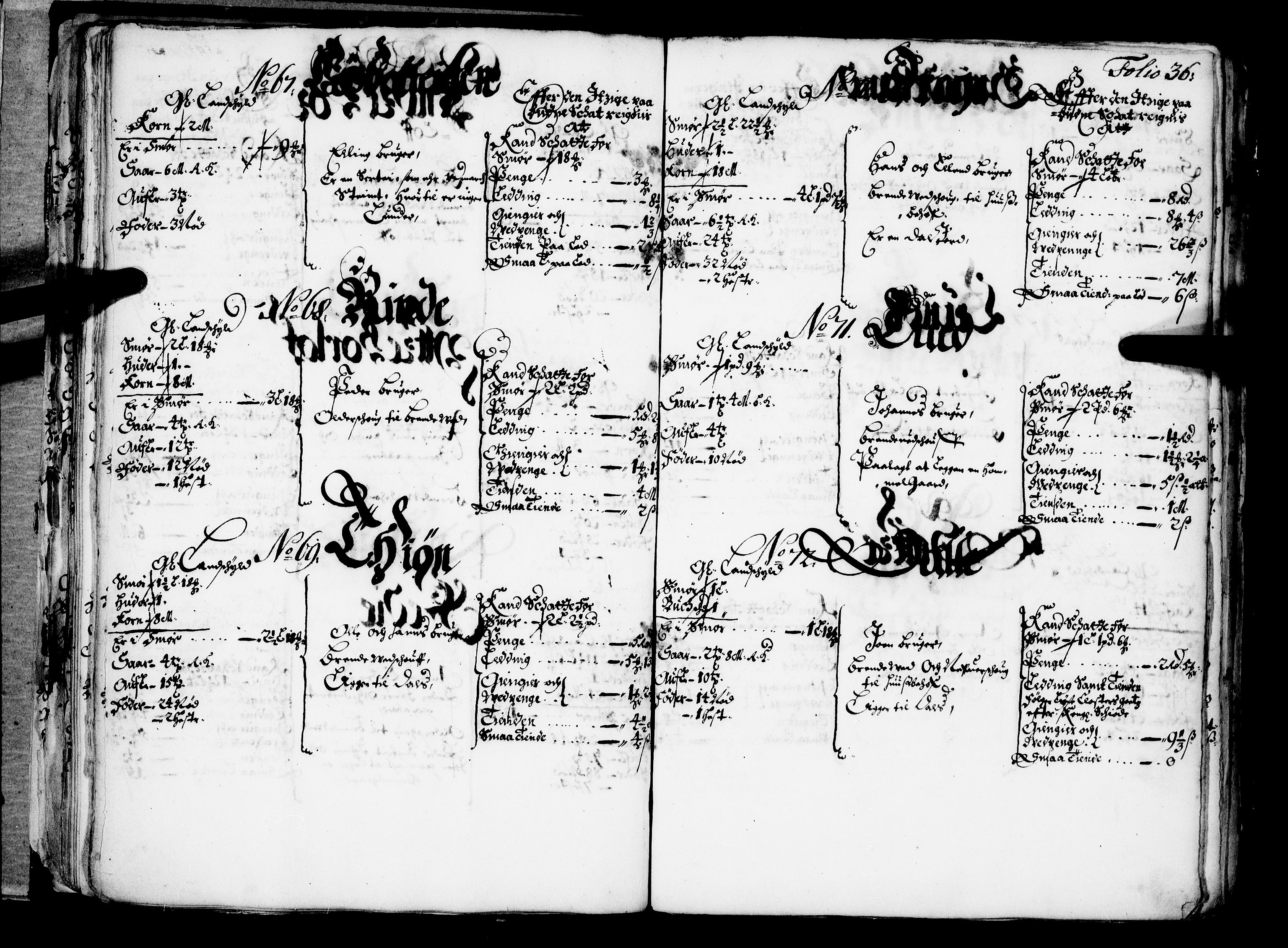 Rentekammeret inntil 1814, Realistisk ordnet avdeling, AV/RA-EA-4070/N/Nb/Nba/L0042: Ytre Sogn fogderi, 1667, s. 35b-36a