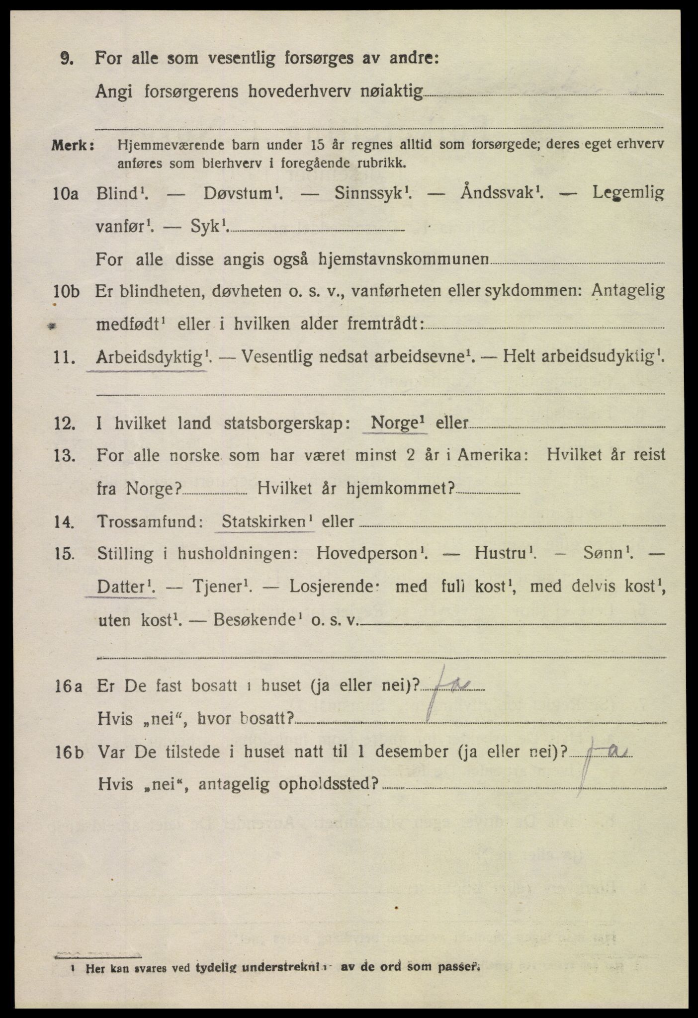 SAK, Folketelling 1920 for 0913 Søndeled herred, 1920, s. 3736