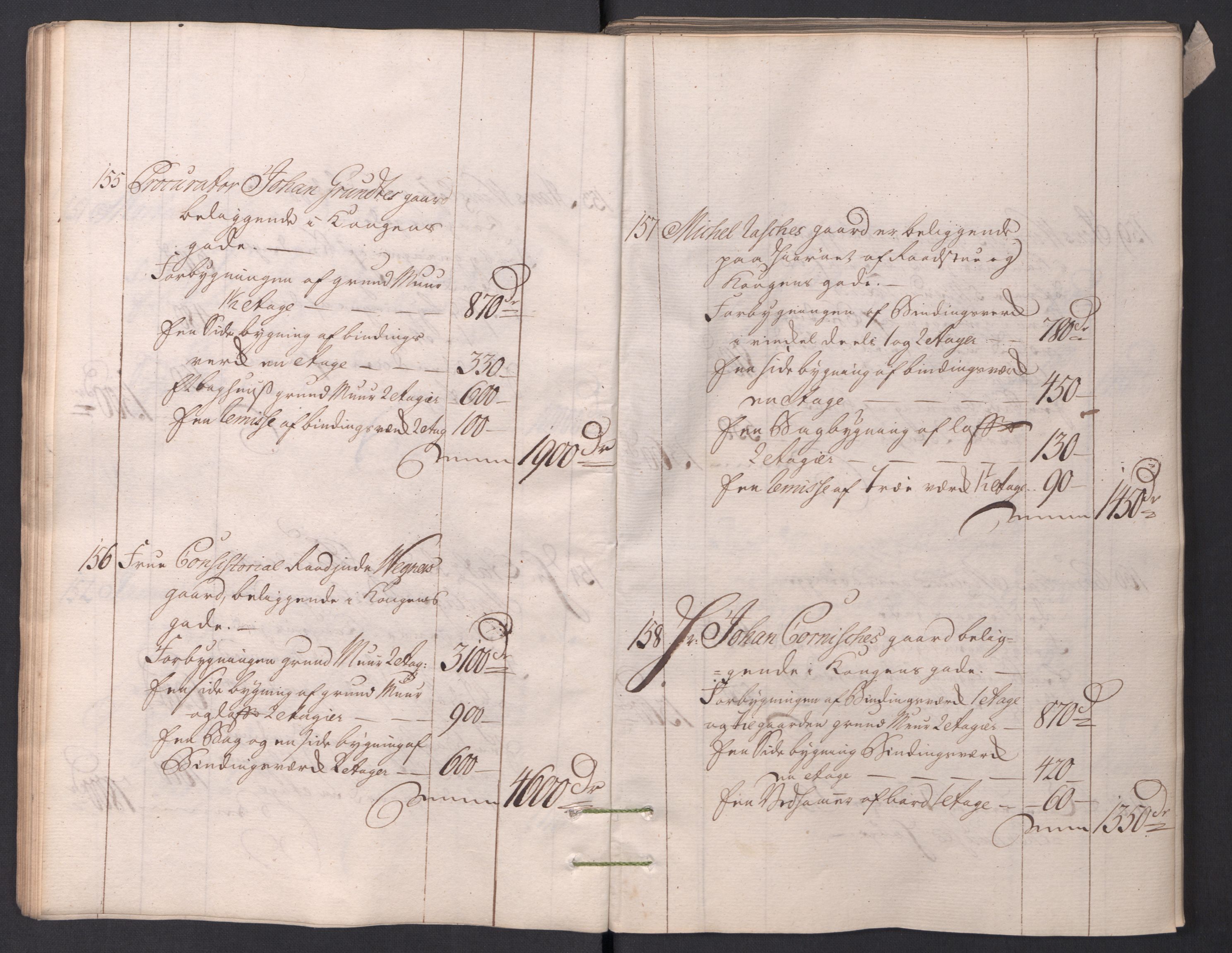 Kristiania stiftamt, AV/SAO-A-10386/I/Ia/L0001/0002: Branntakster / Christiania, 1766-1767