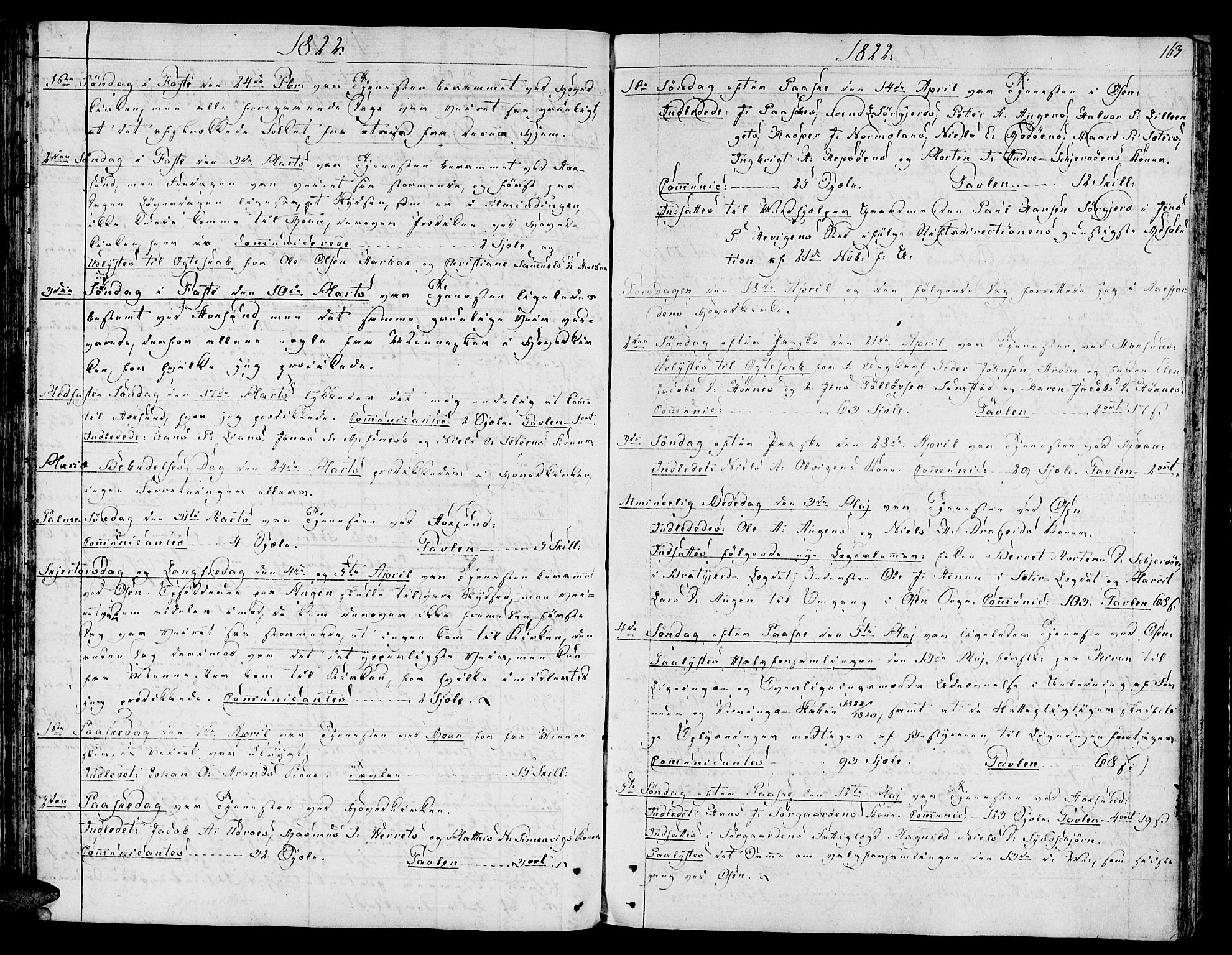 Ministerialprotokoller, klokkerbøker og fødselsregistre - Sør-Trøndelag, SAT/A-1456/657/L0701: Ministerialbok nr. 657A02, 1802-1831, s. 163