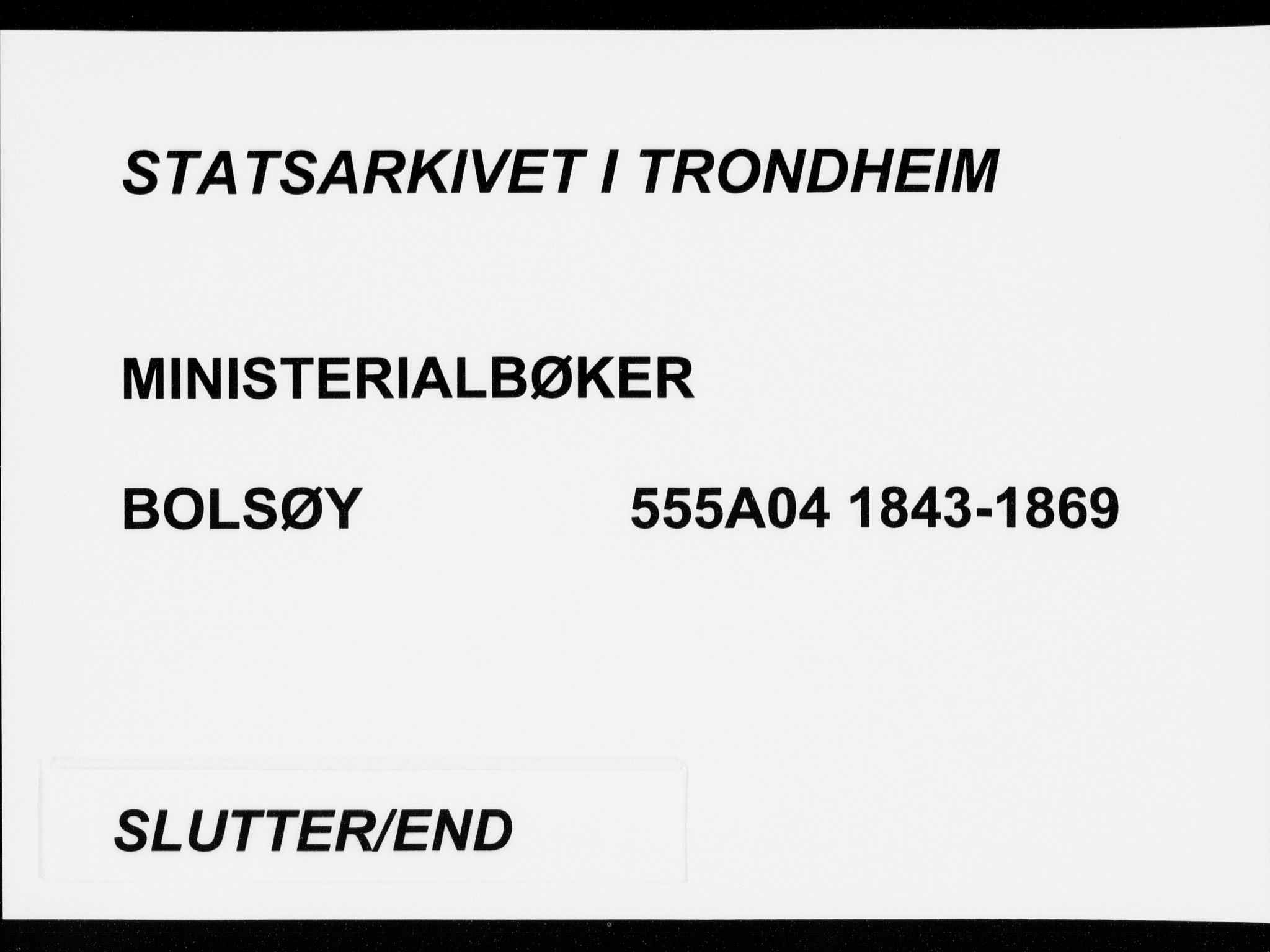 Ministerialprotokoller, klokkerbøker og fødselsregistre - Møre og Romsdal, AV/SAT-A-1454/555/L0653: Ministerialbok nr. 555A04, 1843-1869