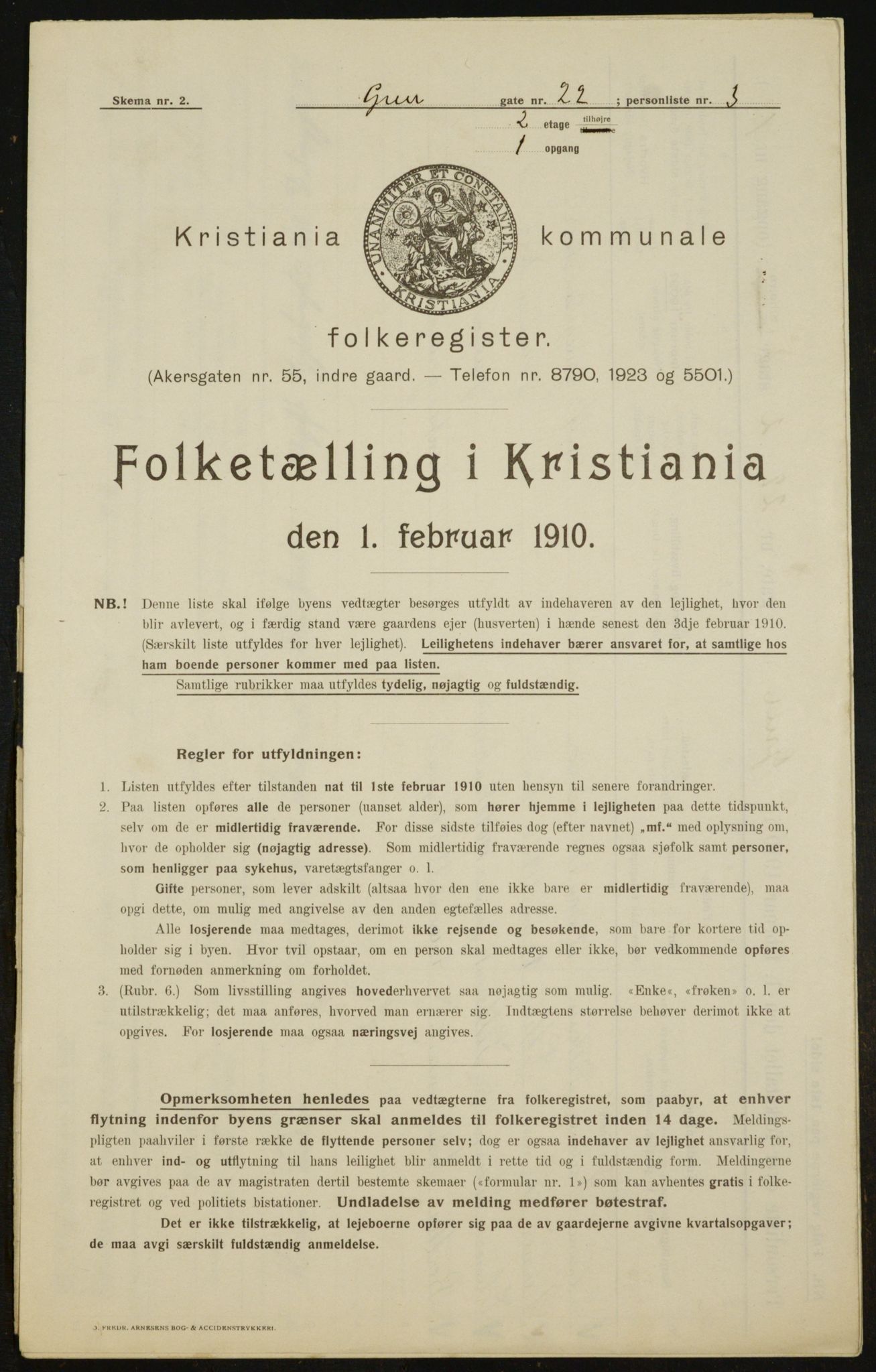 OBA, Kommunal folketelling 1.2.1910 for Kristiania, 1910, s. 29343