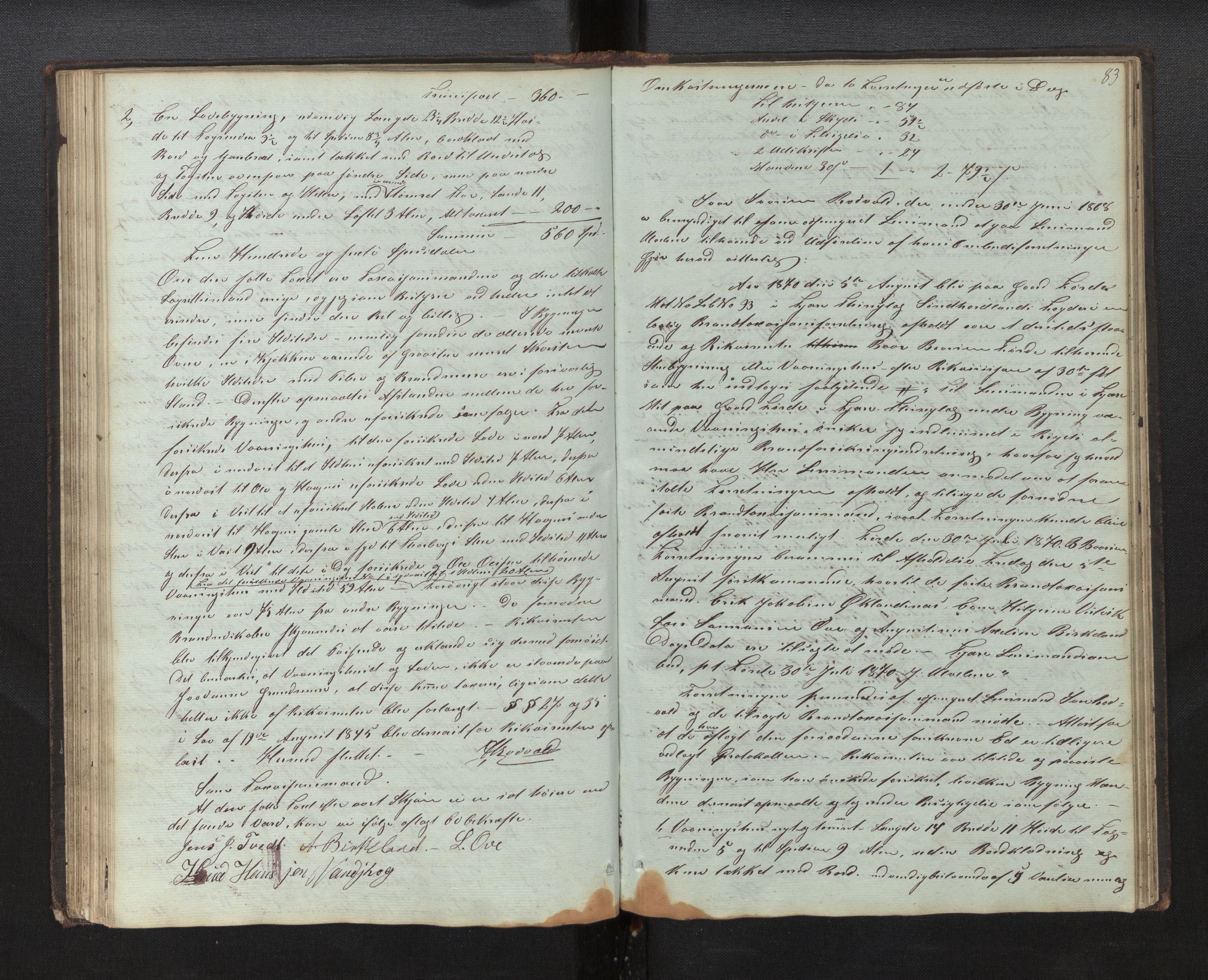Lensmannen i Sveio, AV/SAB-A-35301/0012/L0001: Branntakstprotokoll, 1846-1874, s. 82b-83a
