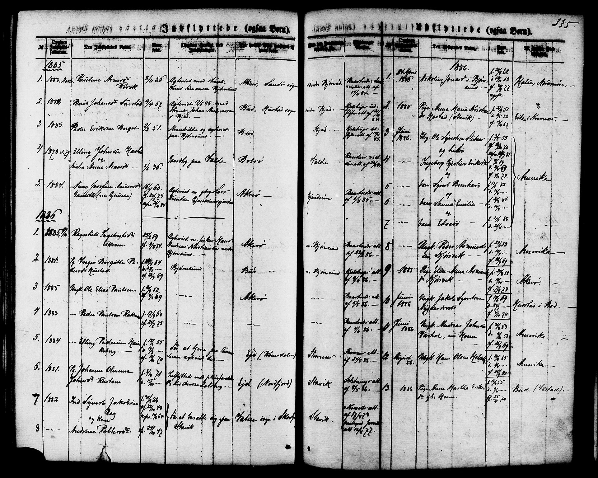 Ministerialprotokoller, klokkerbøker og fødselsregistre - Møre og Romsdal, AV/SAT-A-1454/565/L0749: Ministerialbok nr. 565A03, 1871-1886, s. 335