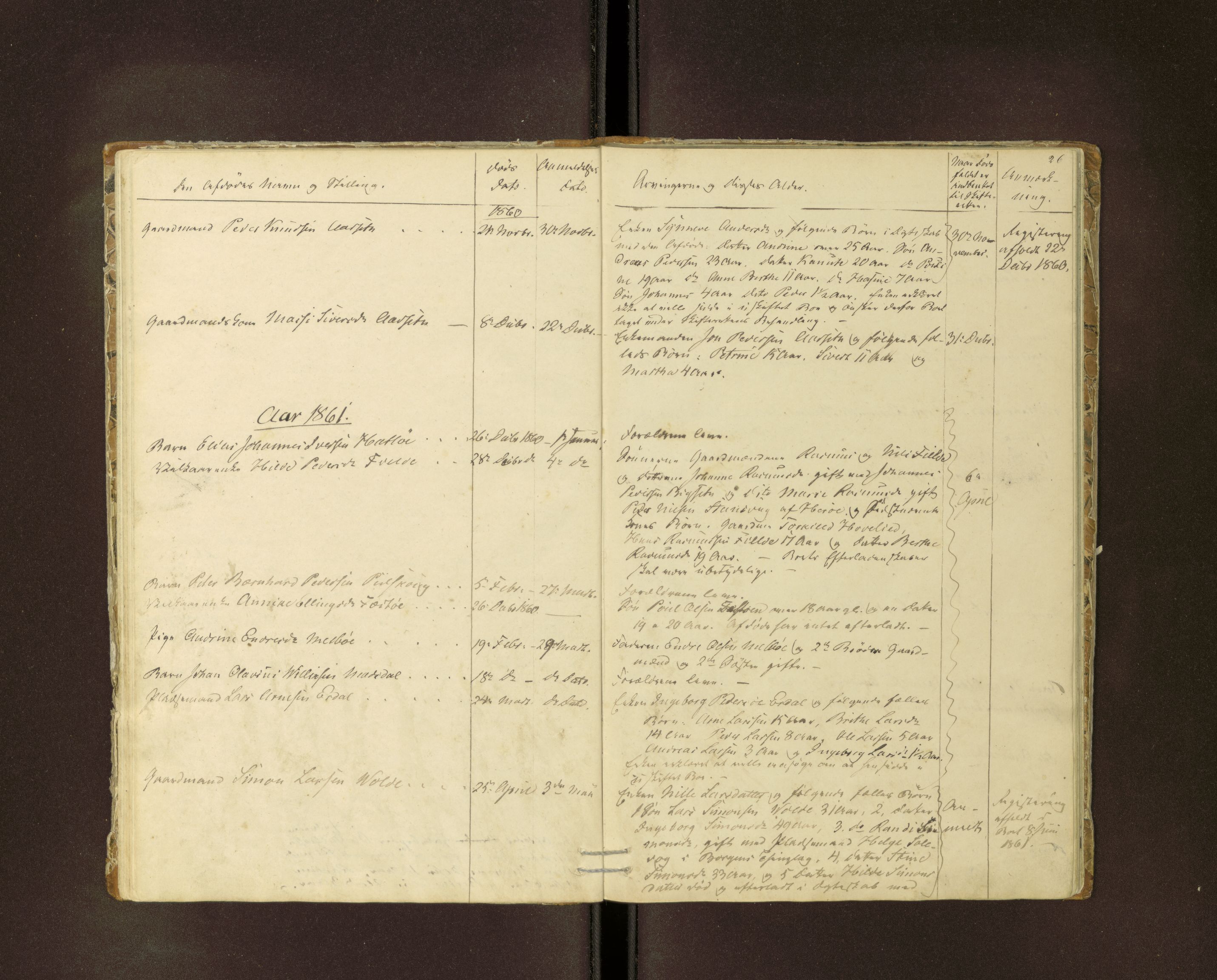 Ulstein og Hareid lensmannskontor, AV/SAT-A-5668/1/02/L0001: 2.01.01 - Dødsfallsprotokoll, 1851-1897, s. 26