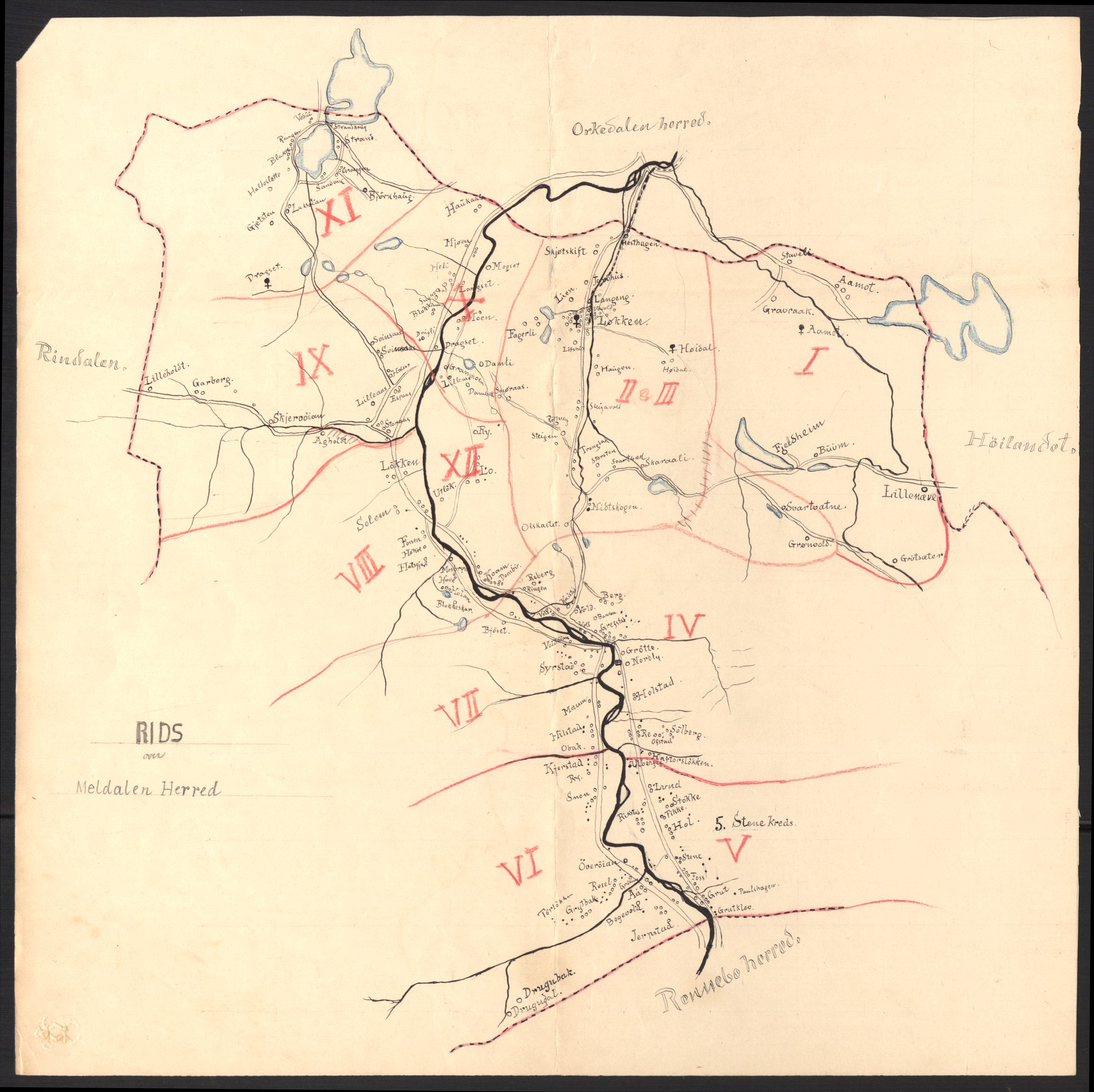 RA, Folketelling 1910 for 1636 Meldal herred, 1910, s. 42