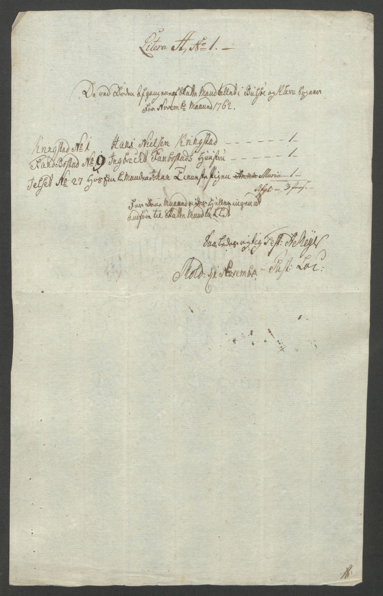 Rentekammeret inntil 1814, Reviderte regnskaper, Fogderegnskap, AV/RA-EA-4092/R55/L3730: Ekstraskatten Romsdal, 1762-1763, s. 164