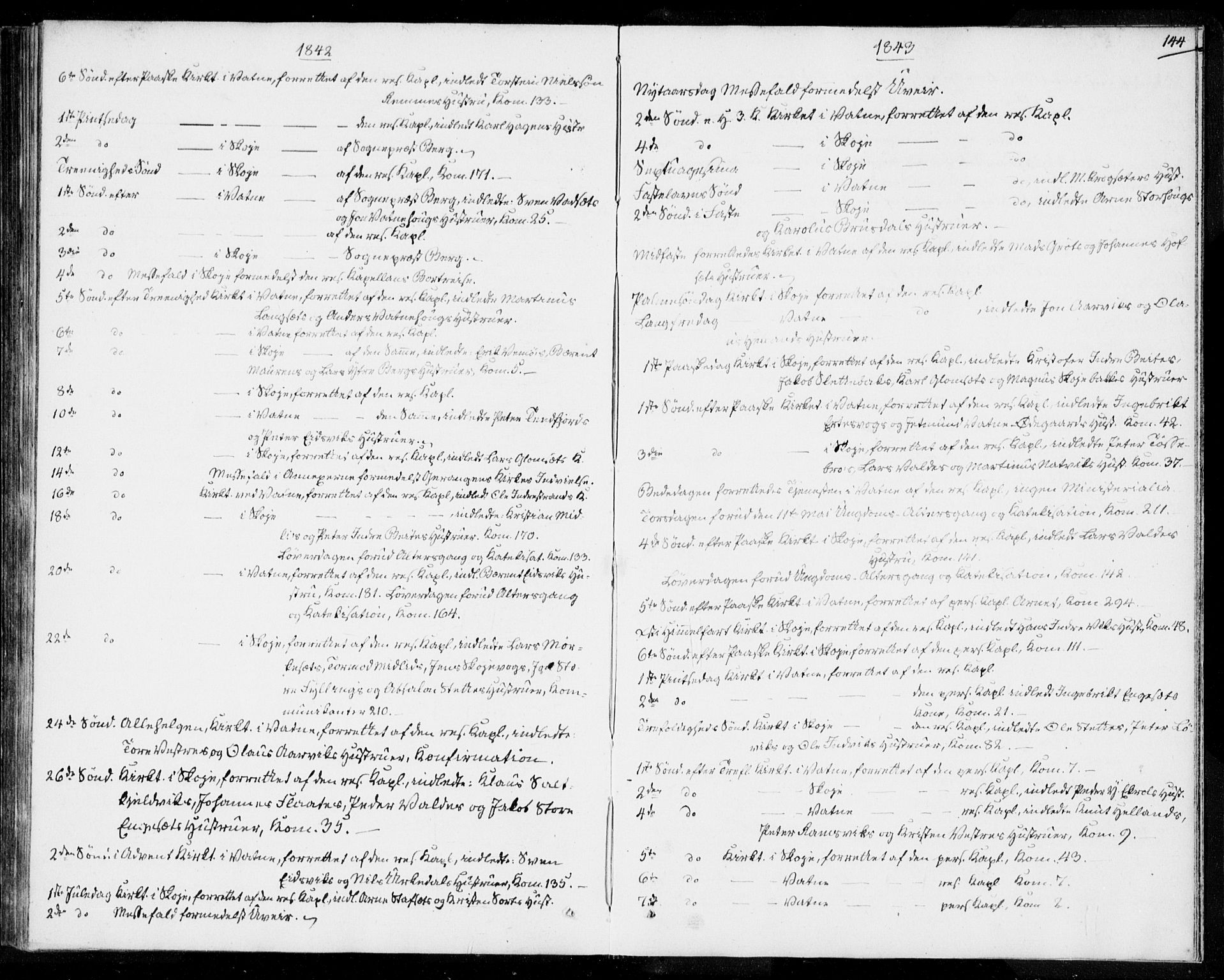 Ministerialprotokoller, klokkerbøker og fødselsregistre - Møre og Romsdal, SAT/A-1454/524/L0352: Ministerialbok nr. 524A04, 1838-1847, s. 144