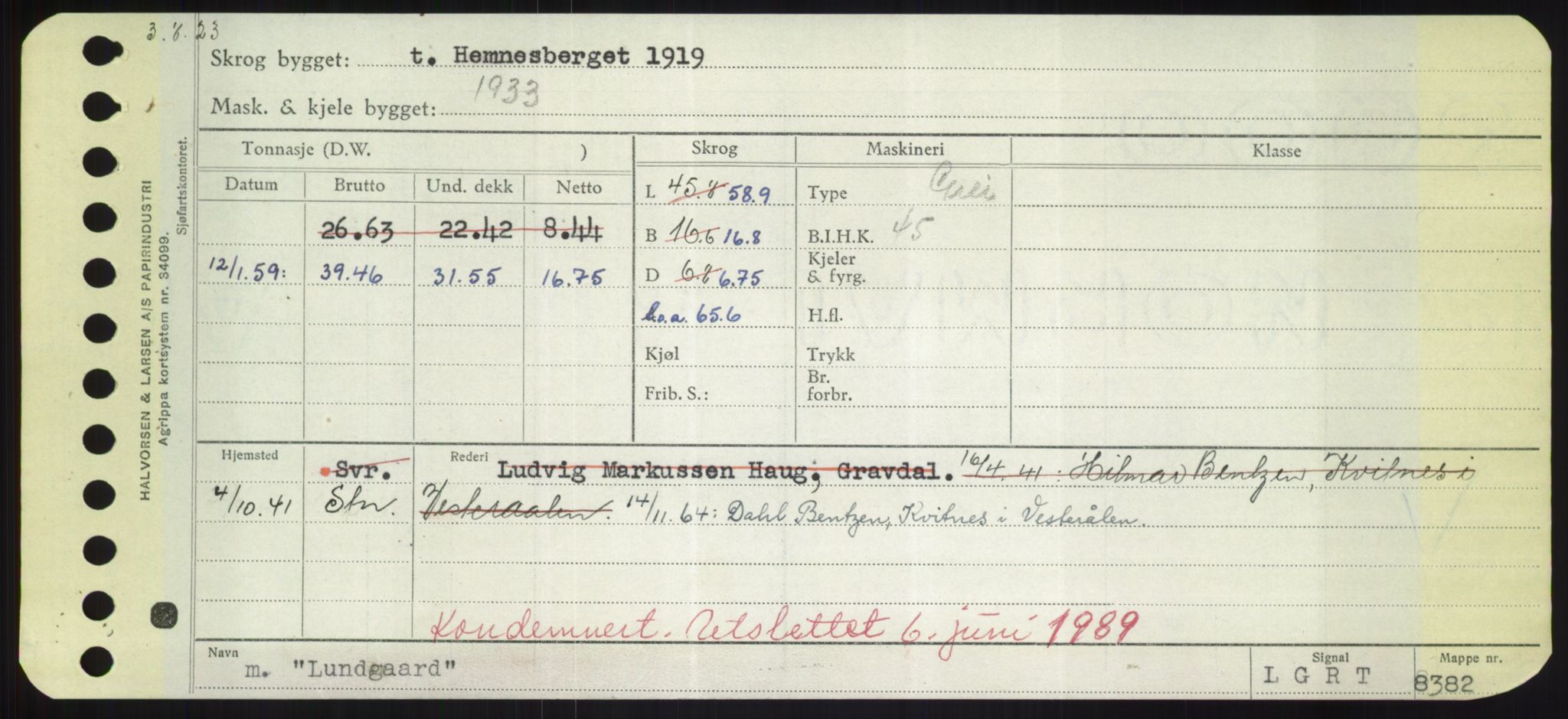 Sjøfartsdirektoratet med forløpere, Skipsmålingen, AV/RA-S-1627/H/Hd/L0023: Fartøy, Lia-Løv, s. 411