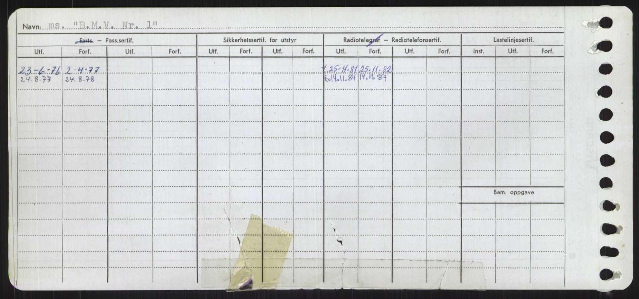 Sjøfartsdirektoratet med forløpere, Skipsmålingen, RA/S-1627/H/Ha/L0001/0001: Fartøy, A-Eig / Fartøy A-Bjøn, s. 590