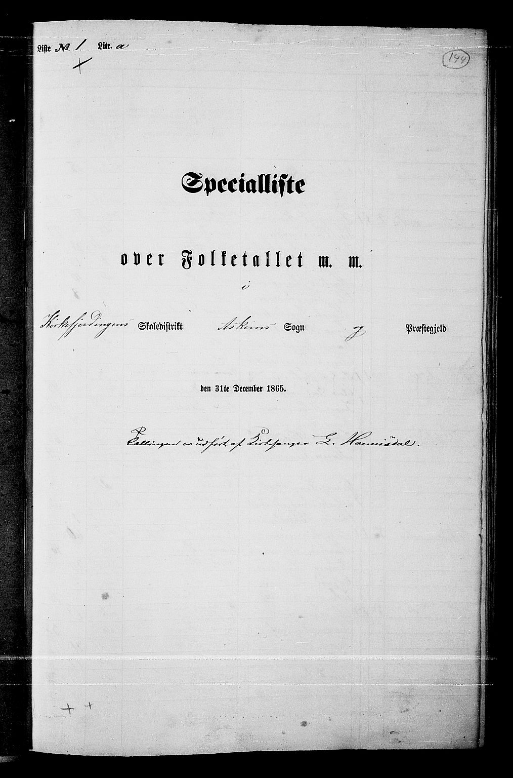 RA, Folketelling 1865 for 0124P Askim prestegjeld, 1865, s. 7