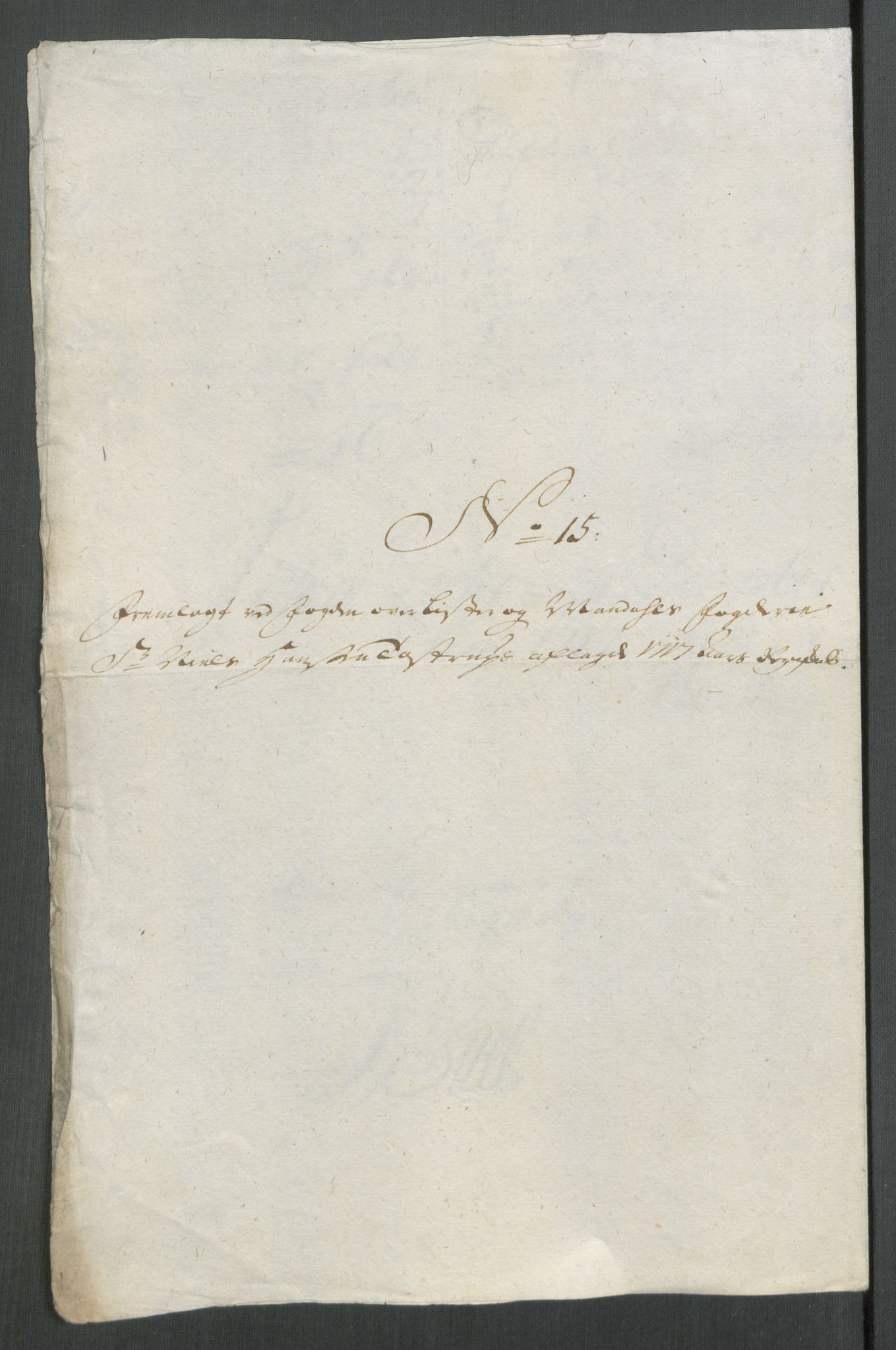 Rentekammeret inntil 1814, Reviderte regnskaper, Fogderegnskap, RA/EA-4092/R43/L2561: Fogderegnskap Lista og Mandal, 1717, s. 213
