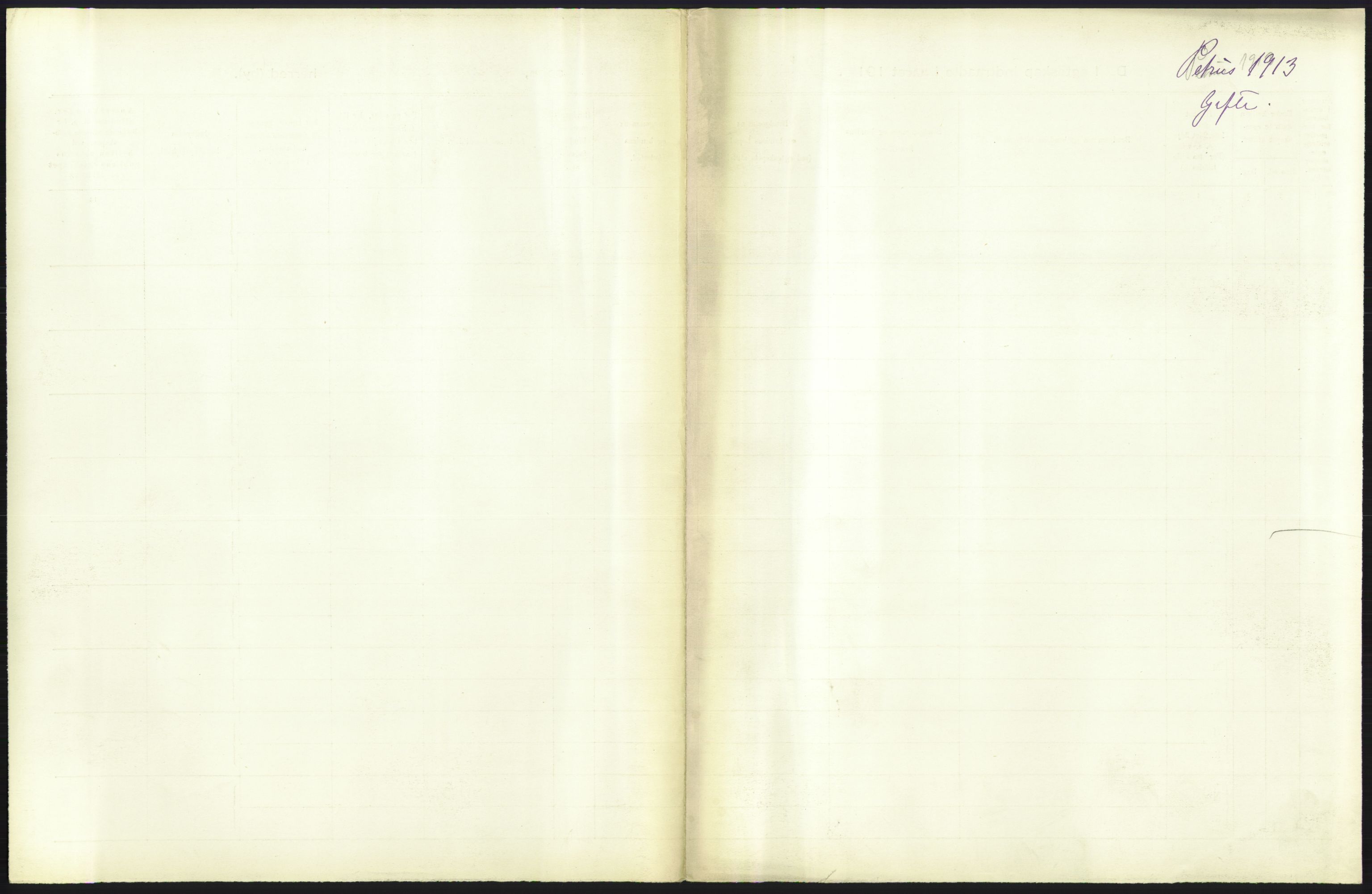 Statistisk sentralbyrå, Sosiodemografiske emner, Befolkning, AV/RA-S-2228/D/Df/Dfb/Dfbc/L0008: Kristiania: Gifte., 1913, s. 345