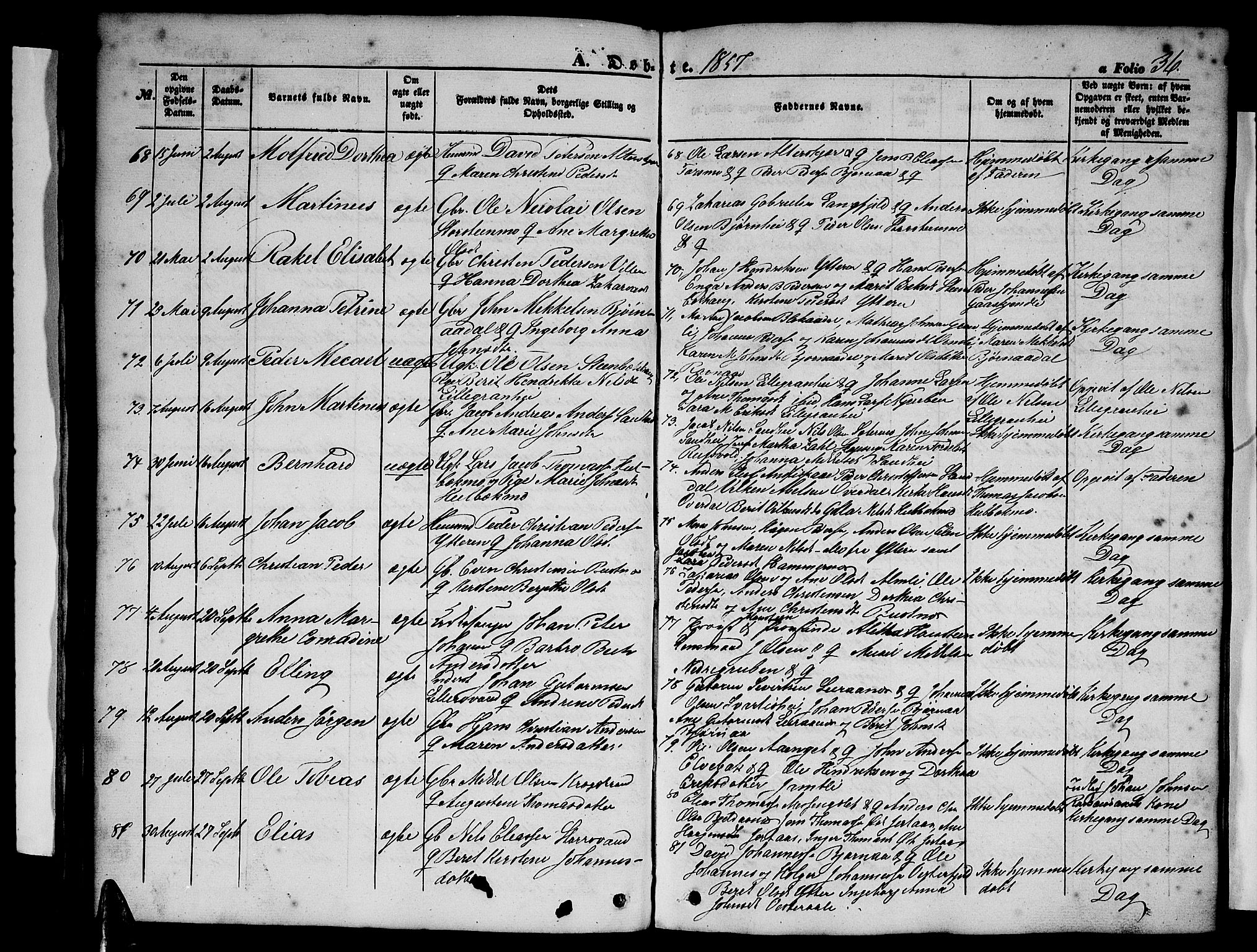 Ministerialprotokoller, klokkerbøker og fødselsregistre - Nordland, AV/SAT-A-1459/827/L0414: Klokkerbok nr. 827C03, 1853-1865, s. 36