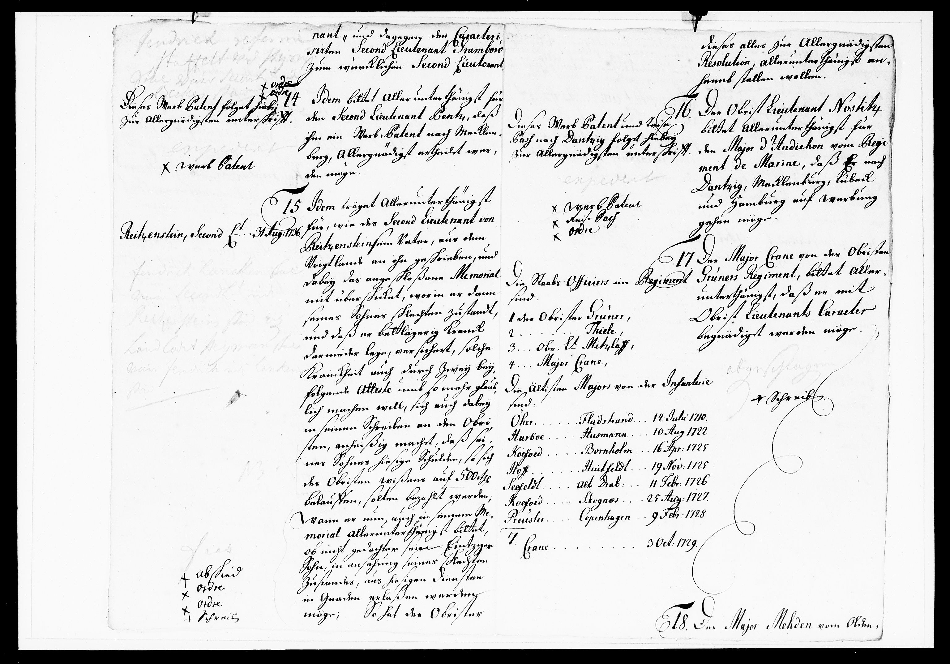 Krigskollegiet, Krigskancelliet, DRA/A-0006/-/1143-1150: Refererede sager, 1738, s. 236
