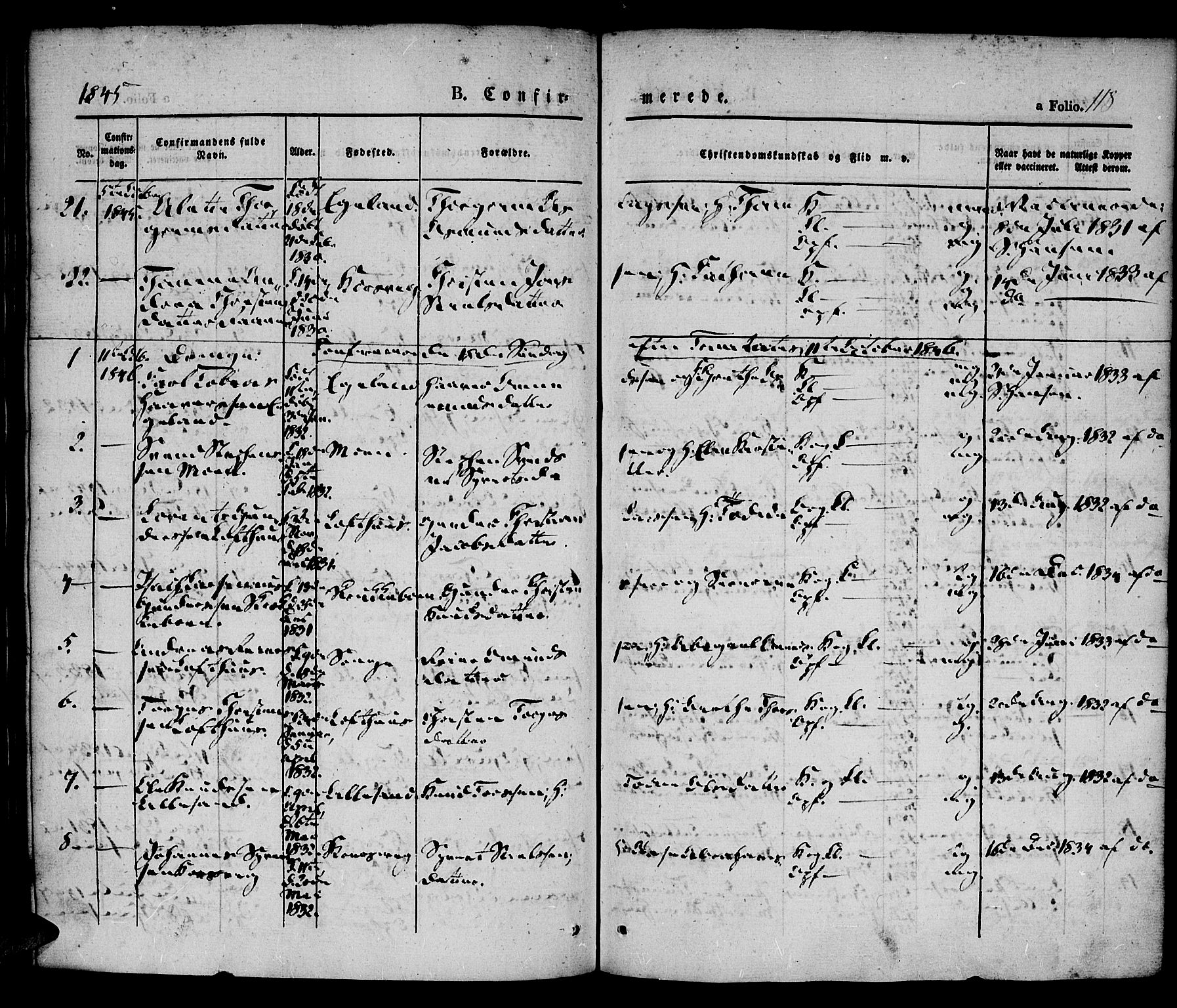 Vestre Moland sokneprestkontor, AV/SAK-1111-0046/F/Fa/Fab/L0005: Ministerialbok nr. A 5, 1841-1849, s. 118
