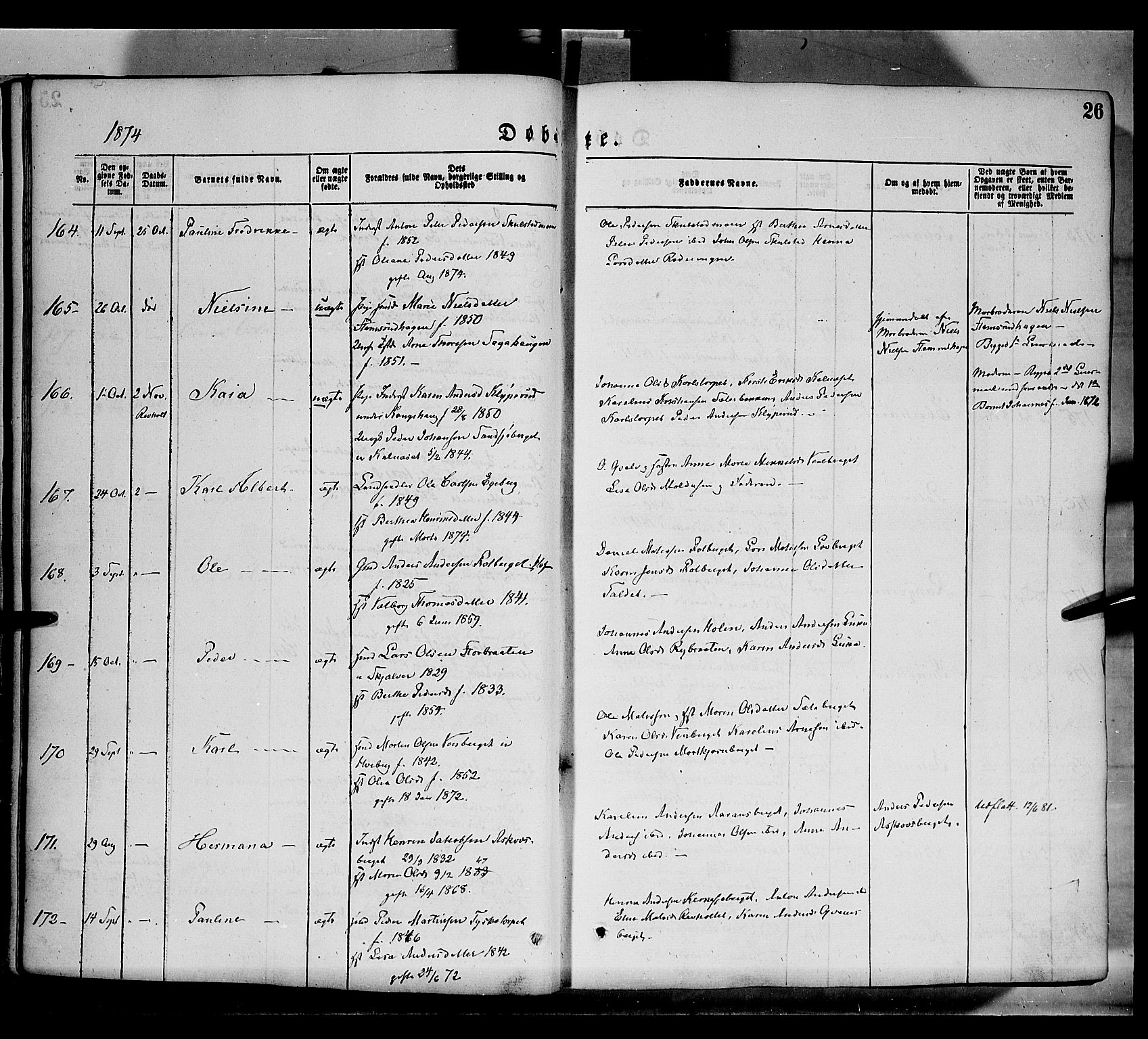Grue prestekontor, AV/SAH-PREST-036/H/Ha/Haa/L0011: Ministerialbok nr. 11, 1873-1880, s. 26