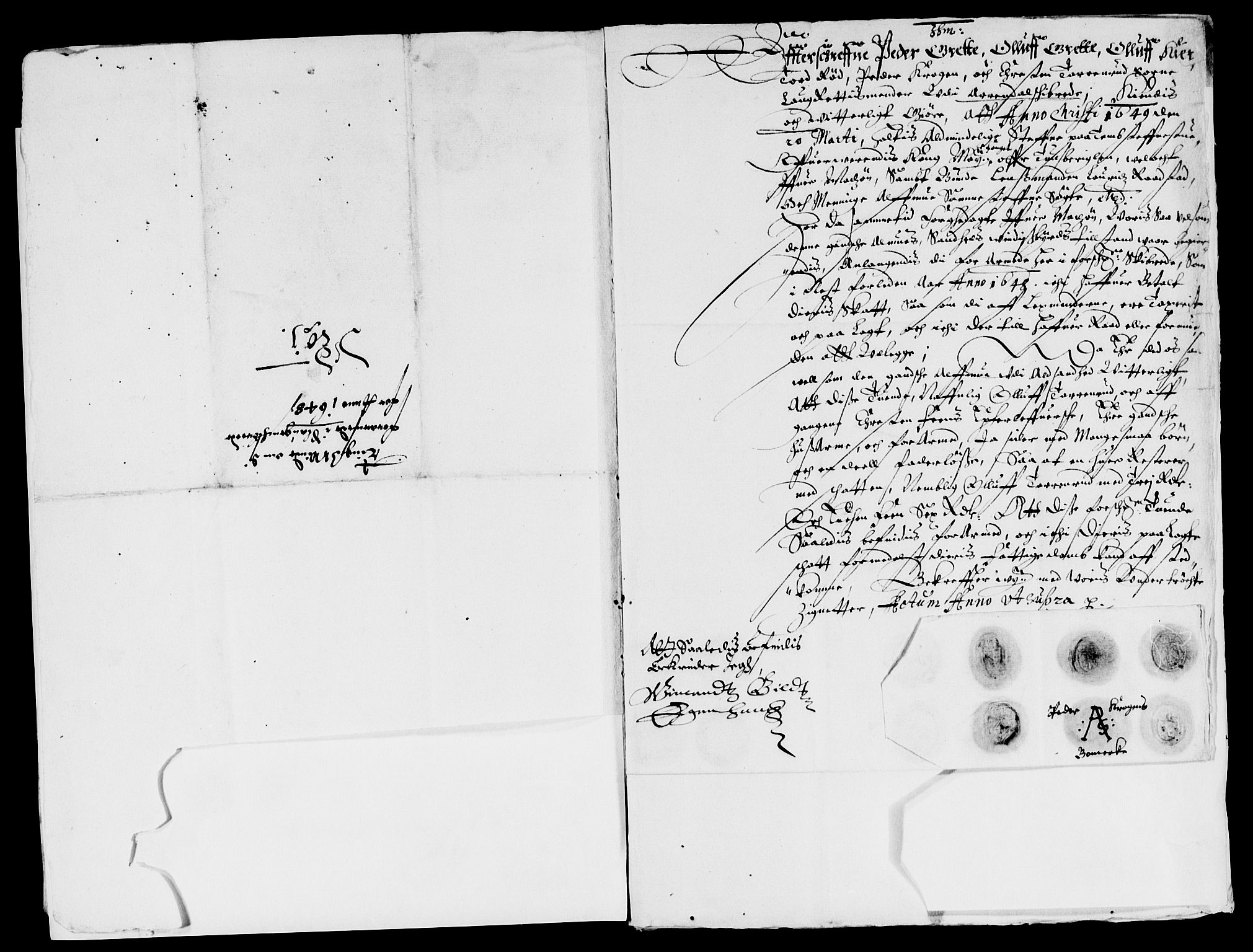 Rentekammeret inntil 1814, Reviderte regnskaper, Lensregnskaper, AV/RA-EA-5023/R/Rb/Rbo/L0028: Tønsberg len, 1647-1649