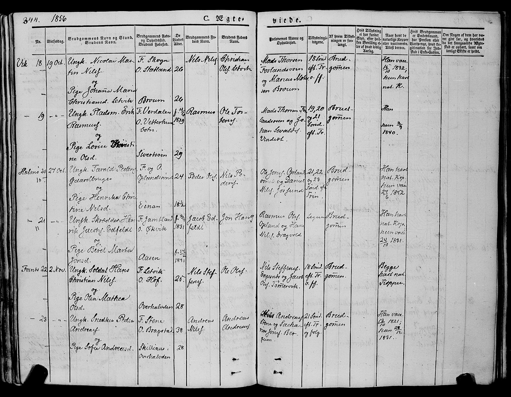 Ministerialprotokoller, klokkerbøker og fødselsregistre - Nord-Trøndelag, AV/SAT-A-1458/773/L0614: Ministerialbok nr. 773A05, 1831-1856, s. 344