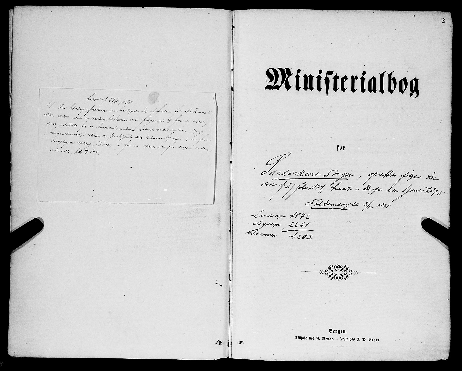 Sandviken Sokneprestembete, AV/SAB-A-77601/H/Ha/L0001: Ministerialbok nr. A 1, 1867-1877, s. 2