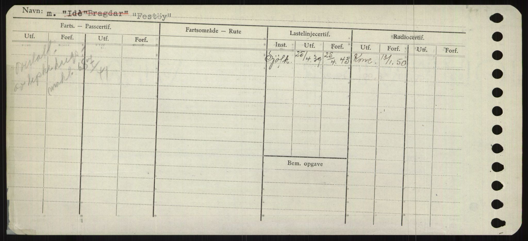 Sjøfartsdirektoratet med forløpere, Skipsmålingen, RA/S-1627/H/Ha/L0002/0001: Fartøy, Eik-Hill / Fartøy, Eik-F, s. 400