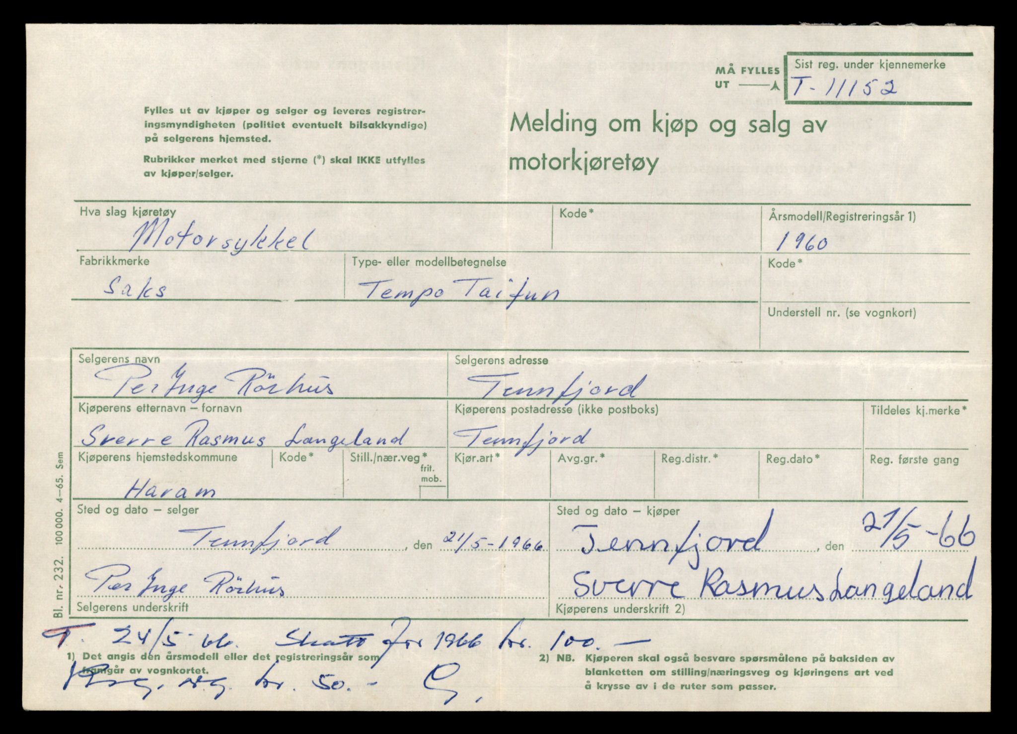 Møre og Romsdal vegkontor - Ålesund trafikkstasjon, AV/SAT-A-4099/F/Fe/L0026: Registreringskort for kjøretøy T 11046 - T 11160, 1927-1998, s. 2981