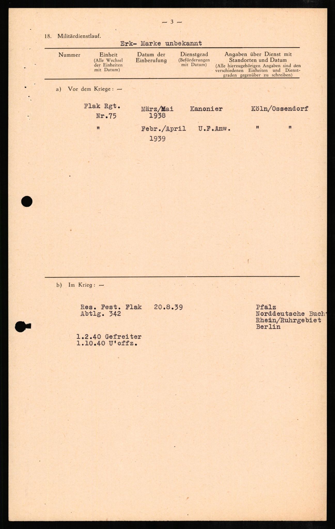 Forsvaret, Forsvarets overkommando II, AV/RA-RAFA-3915/D/Db/L0008: CI Questionaires. Tyske okkupasjonsstyrker i Norge. Tyskere., 1945-1946, s. 462