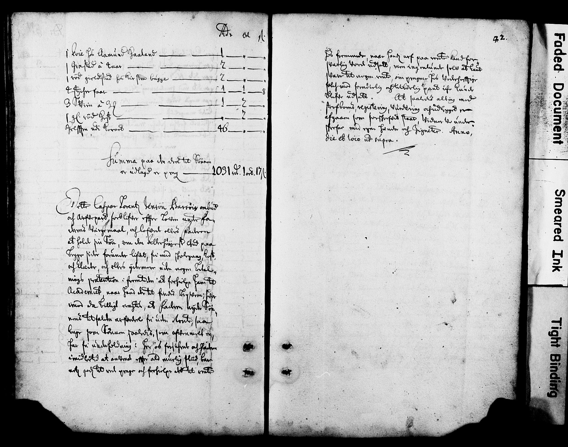 Karmsund prosti, AV/SAST-A-101858/I/Ib/L0001: Skifteprotokoll, 1692-1798, s. 42b-43a