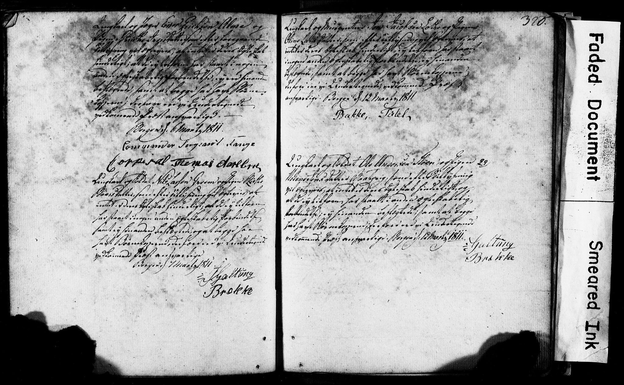 Korskirken sokneprestembete, SAB/A-76101: Forlovererklæringer nr. II.5.1, 1776-1816, s. 320