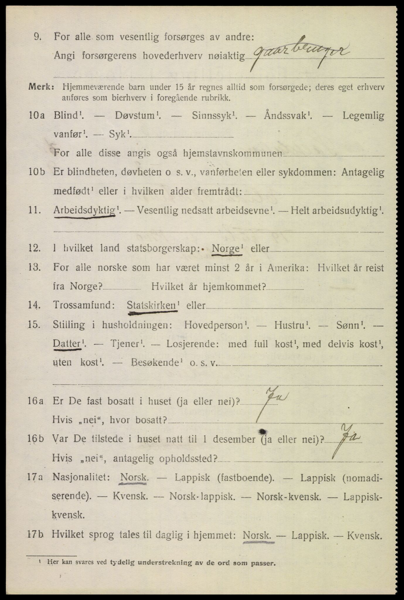 SAT, Folketelling 1920 for 1840 Saltdal herred, 1920, s. 1718