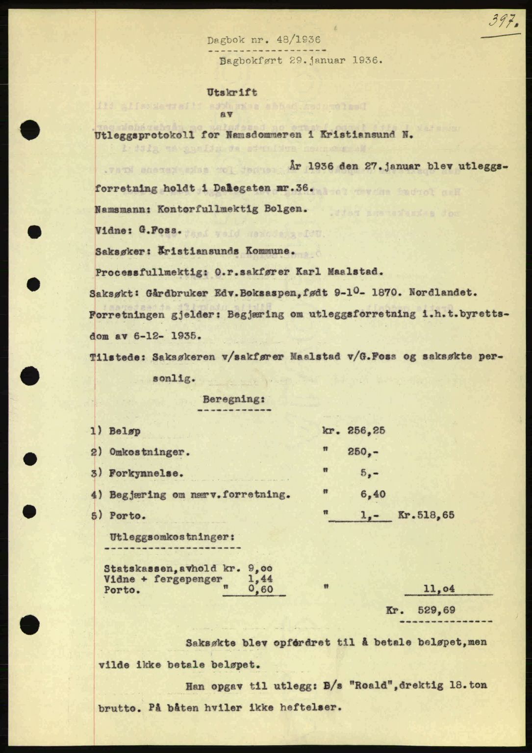 Kristiansund byfogd, SAT/A-4587/A/27: Pantebok nr. 28, 1934-1936, Tingl.dato: 29.01.1936
