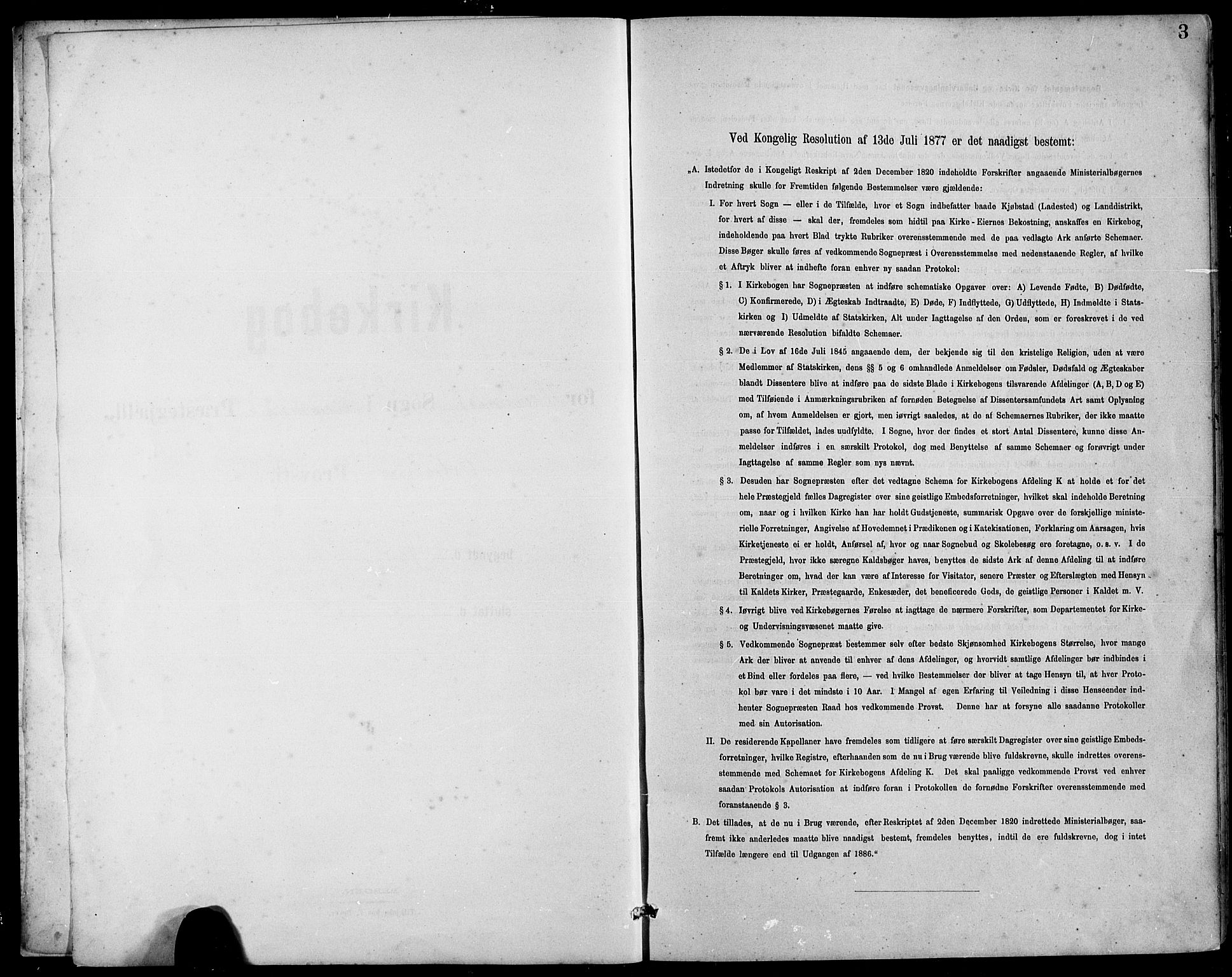 Hamre sokneprestembete, SAB/A-75501/H/Ha/Hab: Klokkerbok nr. B 3, 1881-1898, s. 3