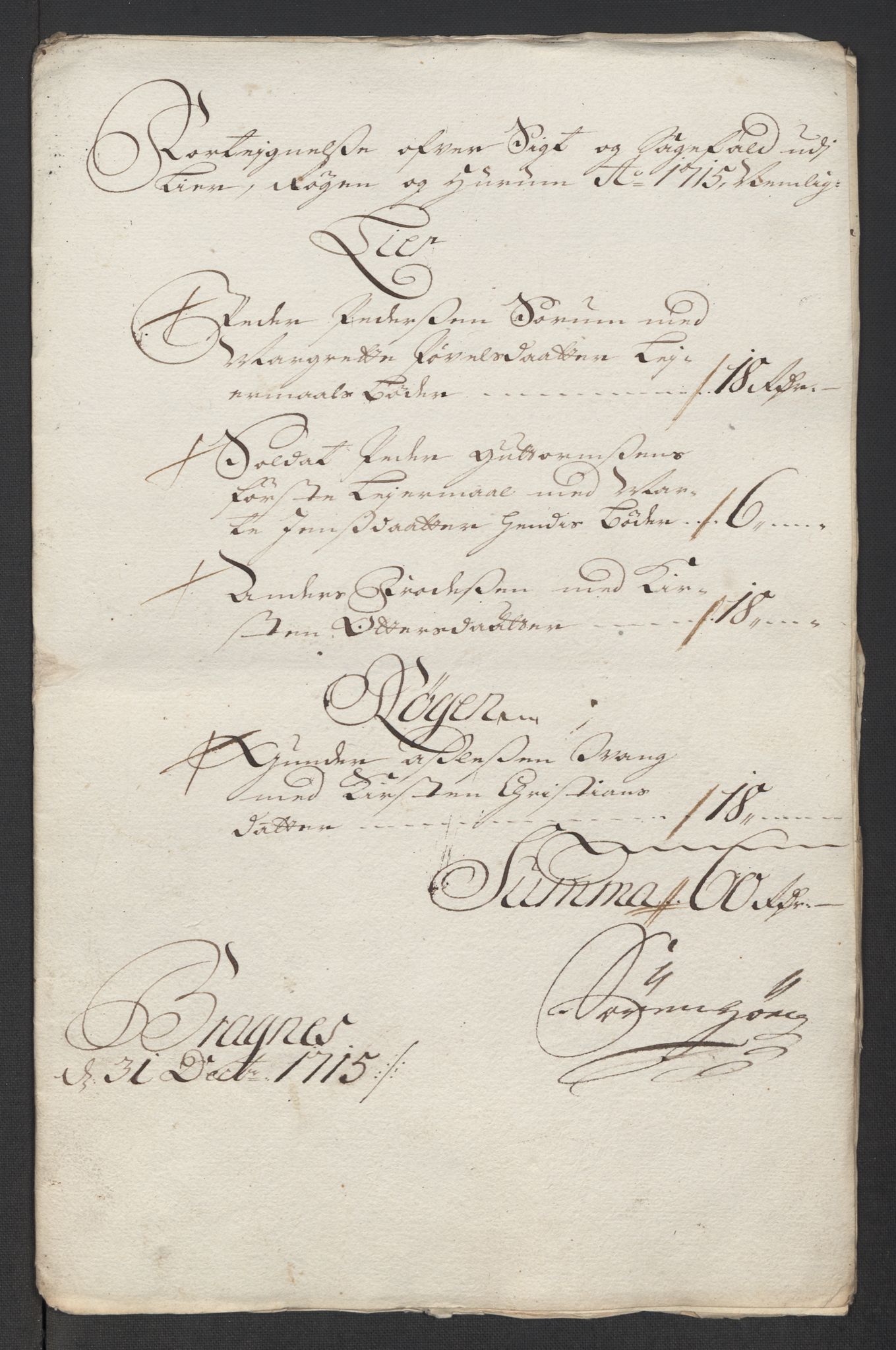 Rentekammeret inntil 1814, Reviderte regnskaper, Fogderegnskap, AV/RA-EA-4092/R31/L1710: Fogderegnskap Hurum, Røyken, Eiker, Lier og Buskerud, 1715-1716, s. 102