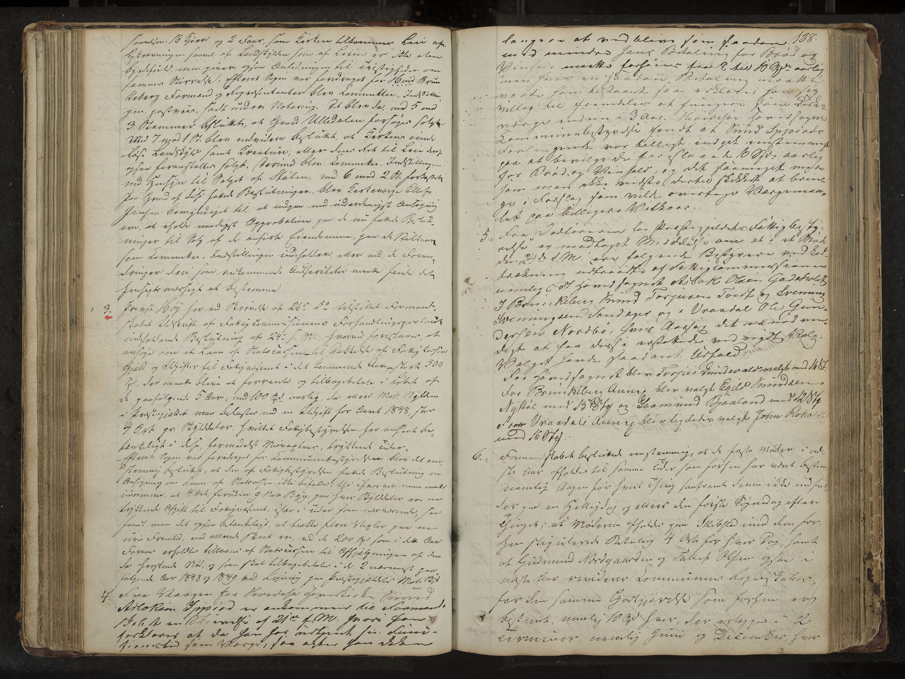 Kviteseid formannskap og sentraladministrasjon, IKAK/0829021/A/Aa/L0001: Møtebok med register, 1837-1866, s. 128