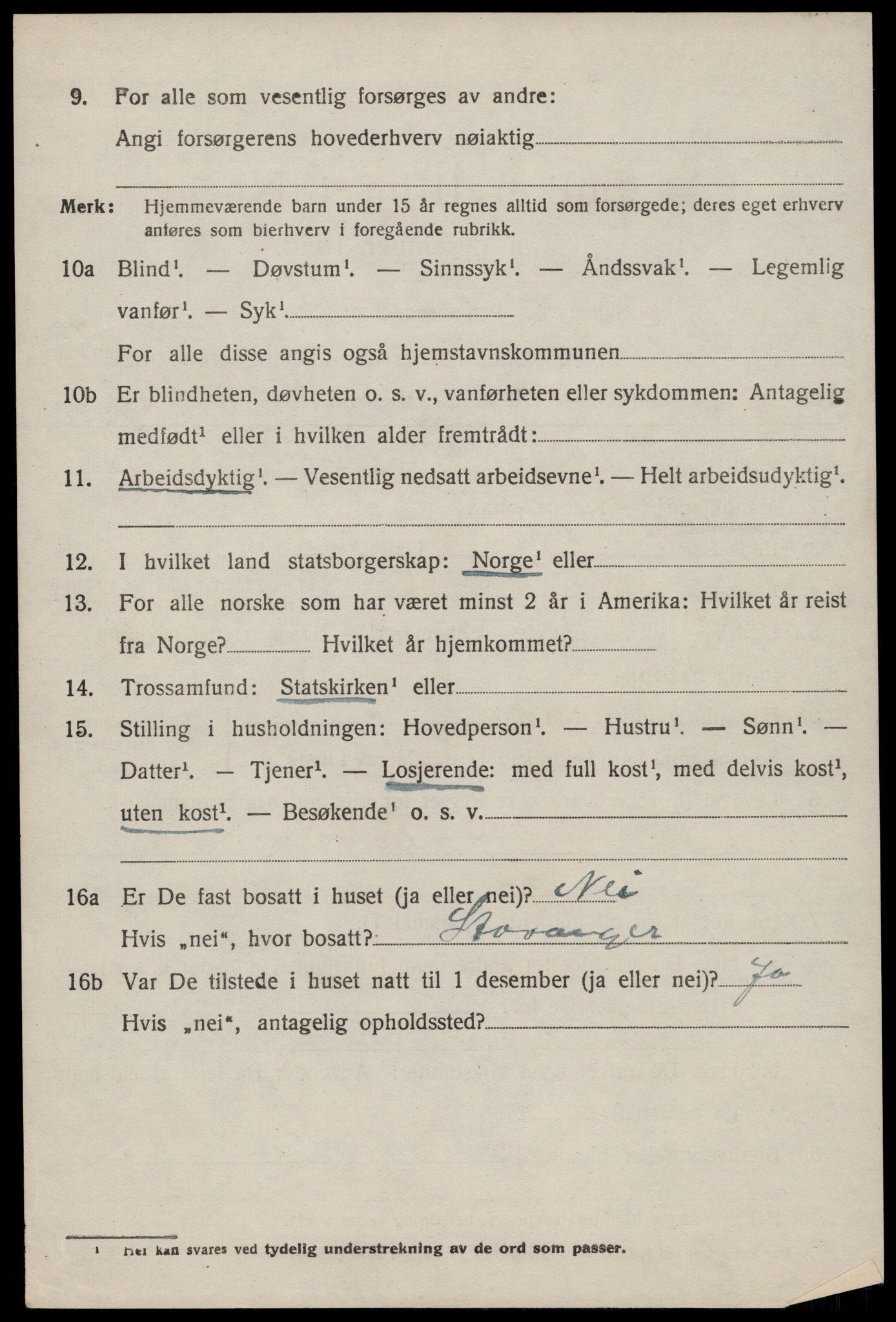 SAST, Folketelling 1920 for 1133 Hjelmeland herred, 1920, s. 1796