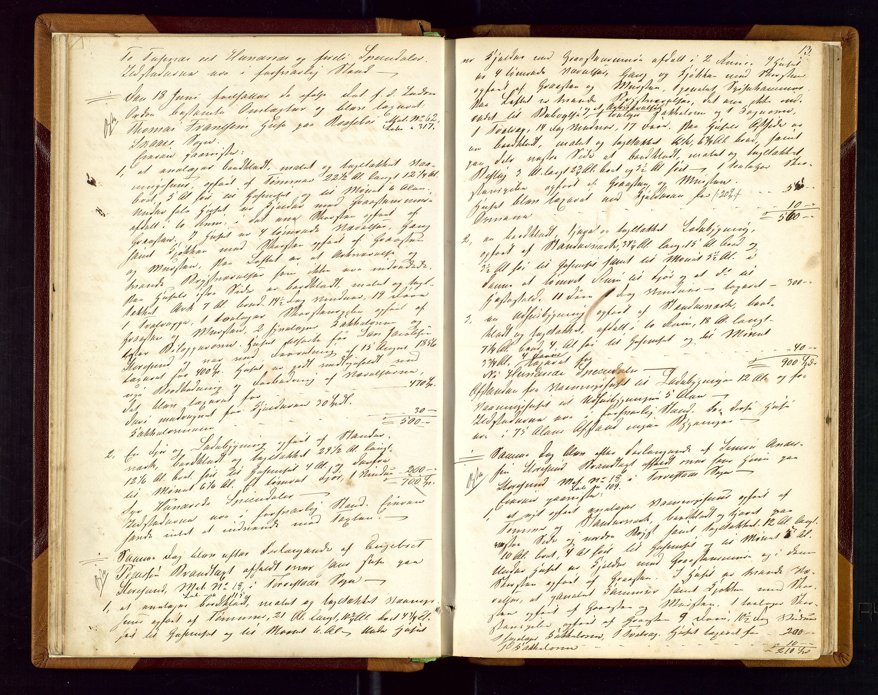 Torvestad lensmannskontor, AV/SAST-A-100307/1/Goa/L0001: "Brandtaxationsprotokol for Torvestad Thinglag", 1867-1883, s. 12b-13a