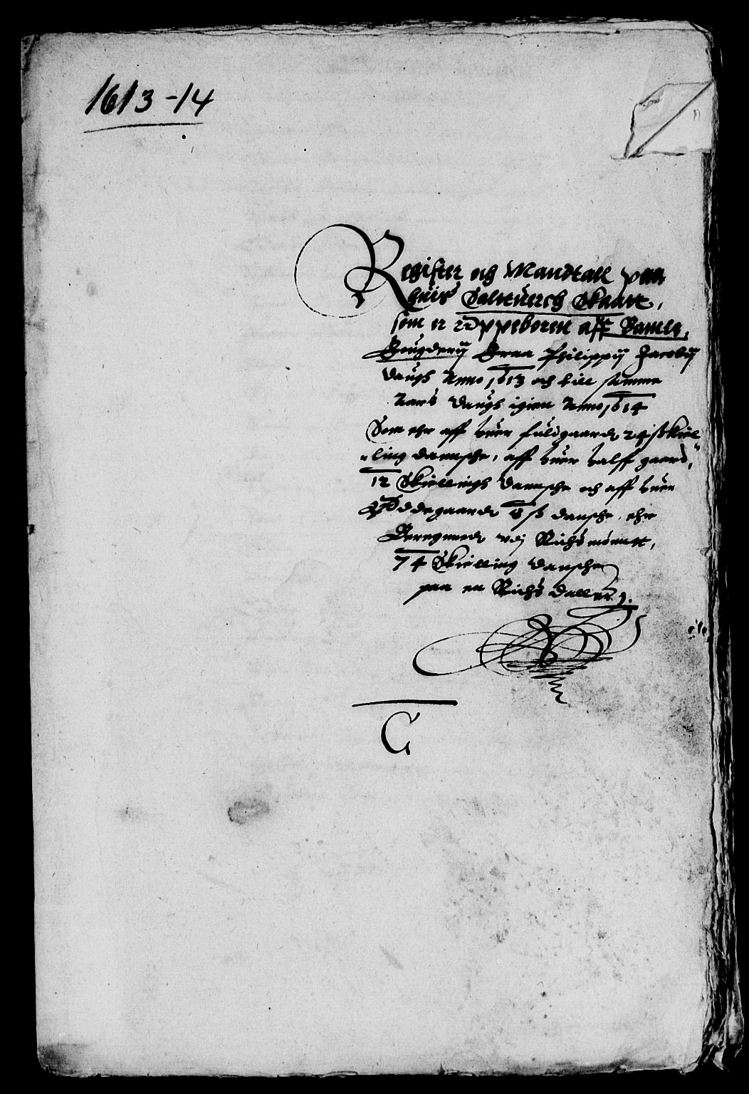 Rentekammeret inntil 1814, Reviderte regnskaper, Lensregnskaper, AV/RA-EA-5023/R/Rb/Rbp/L0005: Bratsberg len, 1612-1620