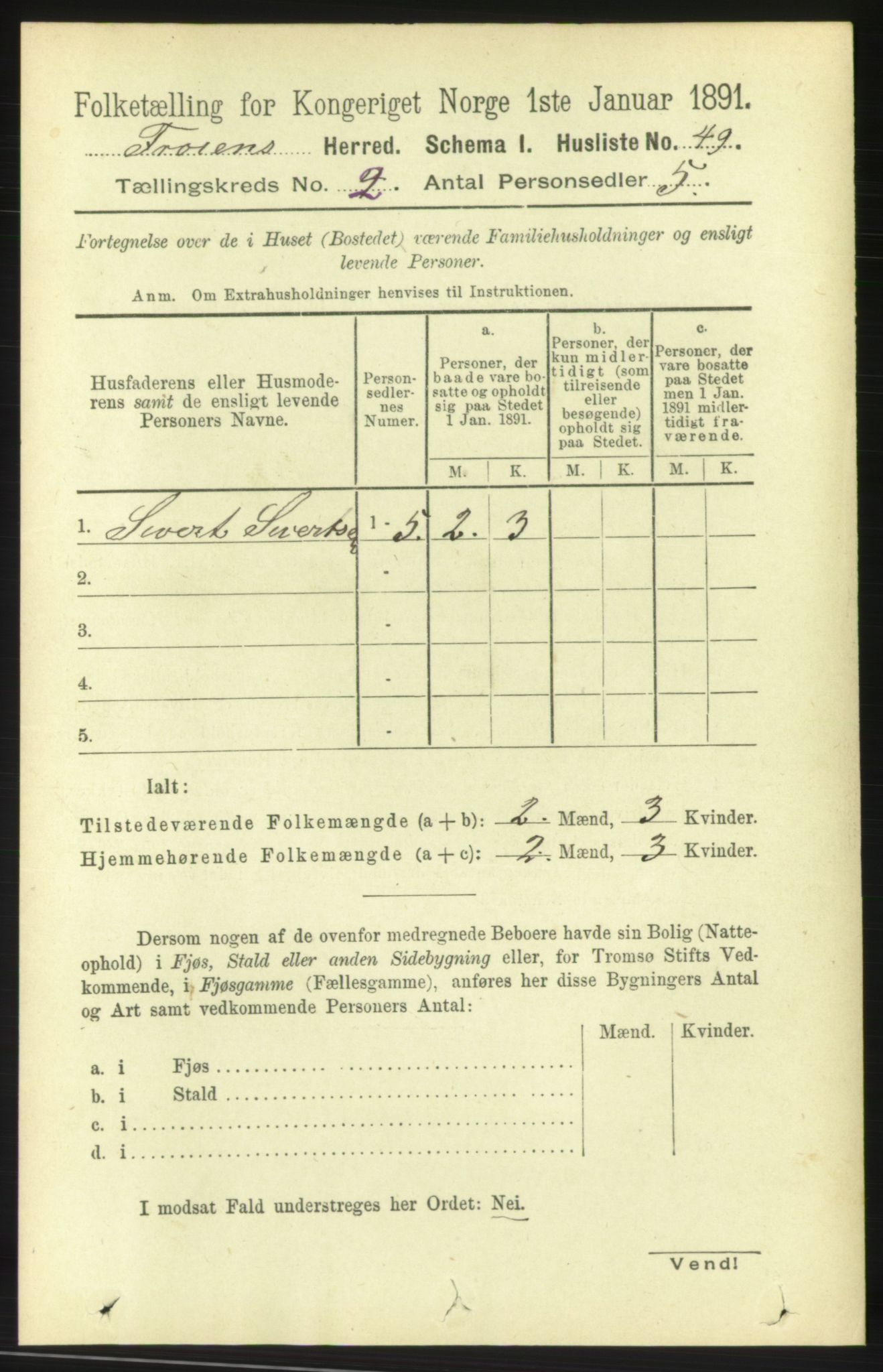 RA, Folketelling 1891 for 1619 Frøya herred, 1891, s. 938