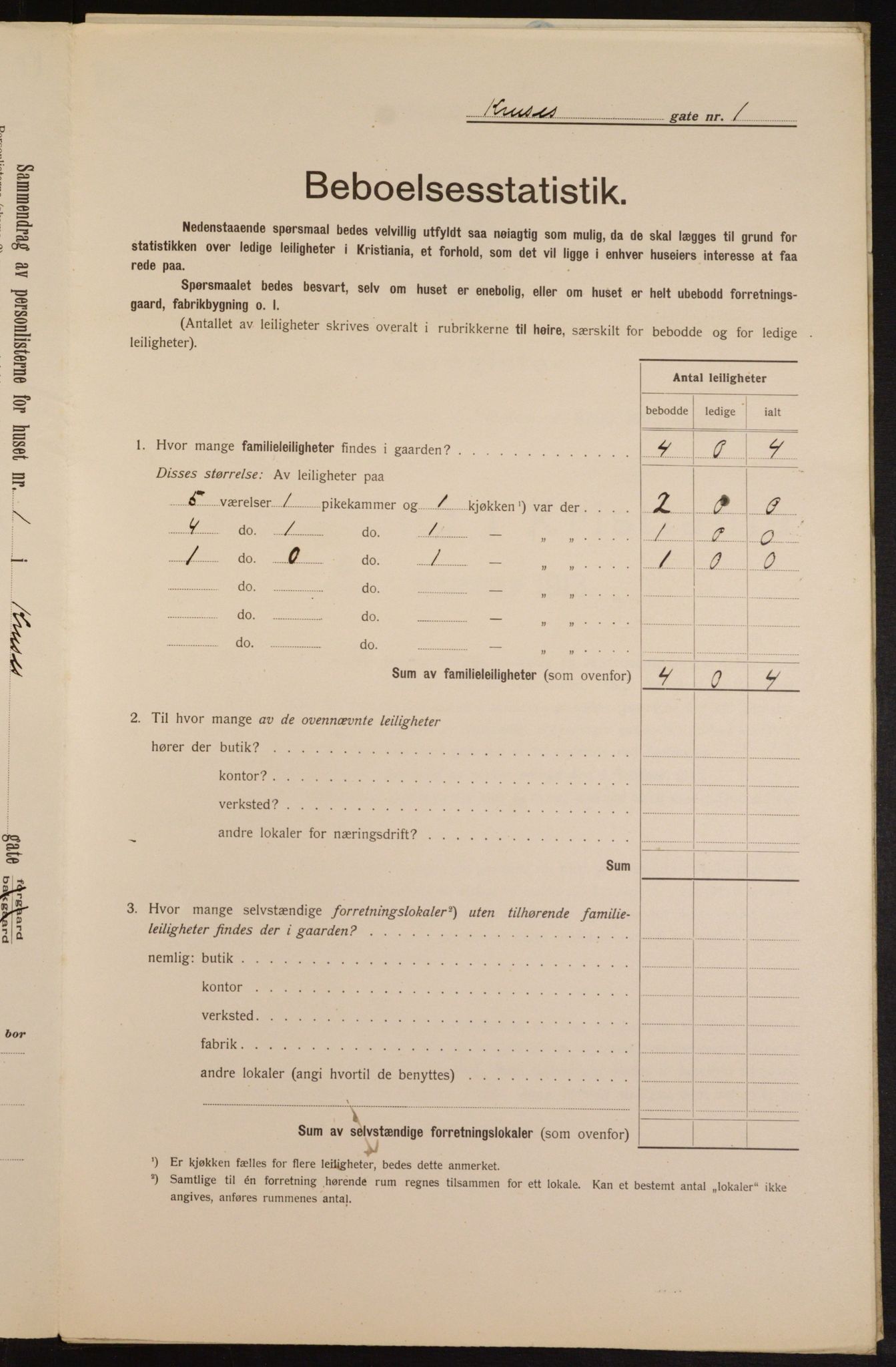 OBA, Kommunal folketelling 1.2.1913 for Kristiania, 1913, s. 54650