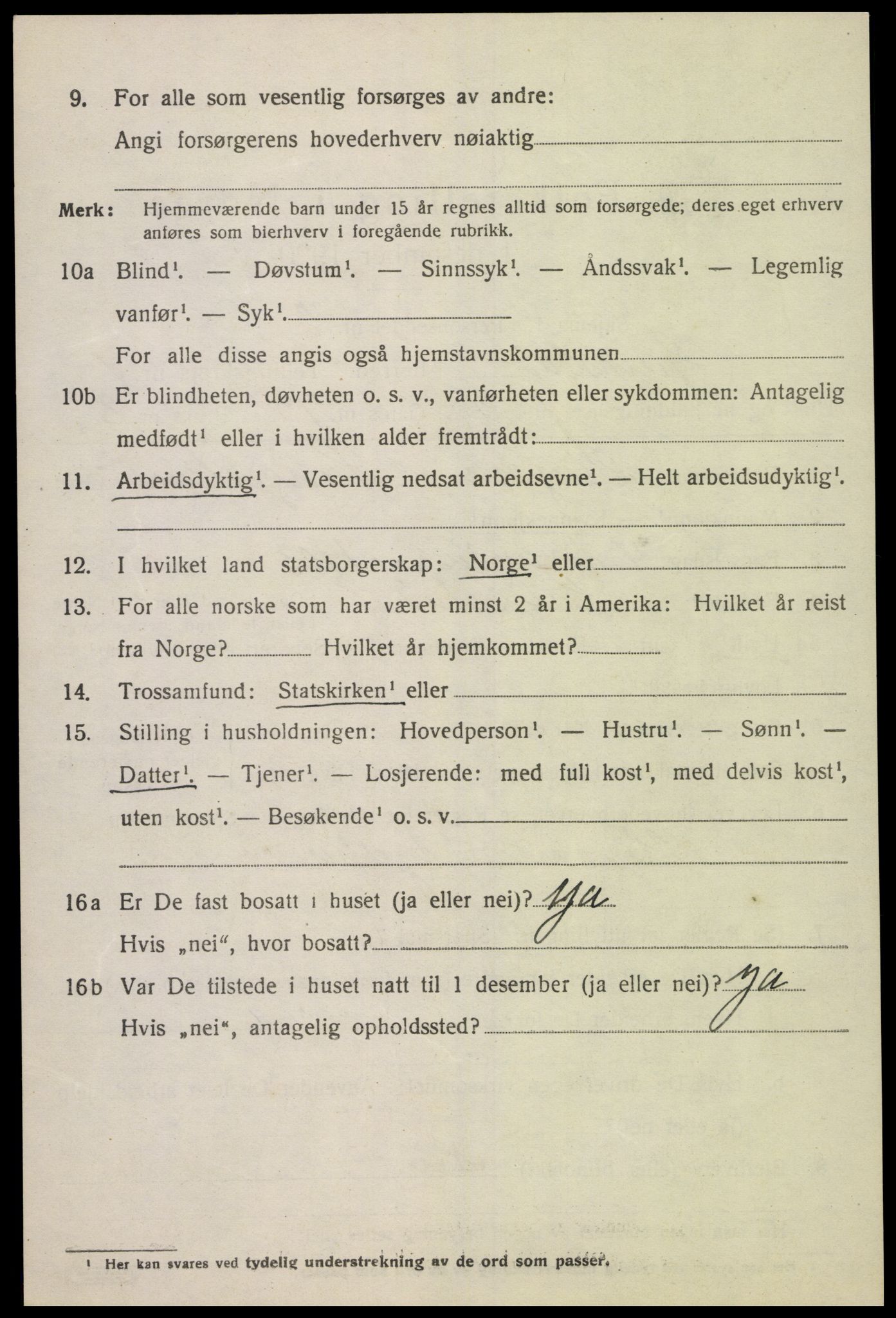 SAK, Folketelling 1920 for 1017 Greipstad herred, 1920, s. 501