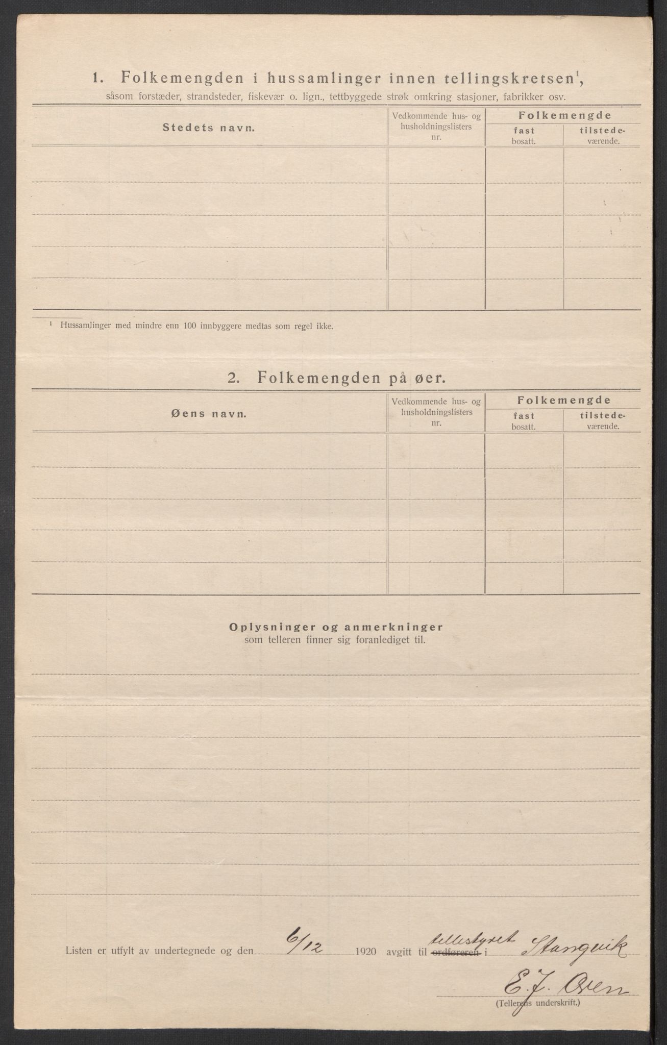 SAT, Folketelling 1920 for 1564 Stangvik herred, 1920, s. 22