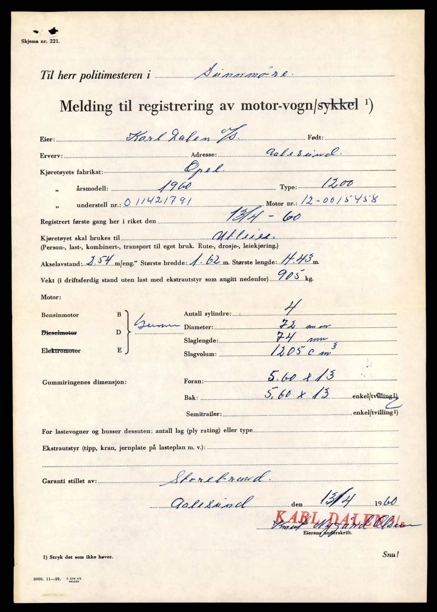 Møre og Romsdal vegkontor - Ålesund trafikkstasjon, AV/SAT-A-4099/F/Fe/L0042: Registreringskort for kjøretøy T 13906 - T 14079, 1927-1998, s. 1609