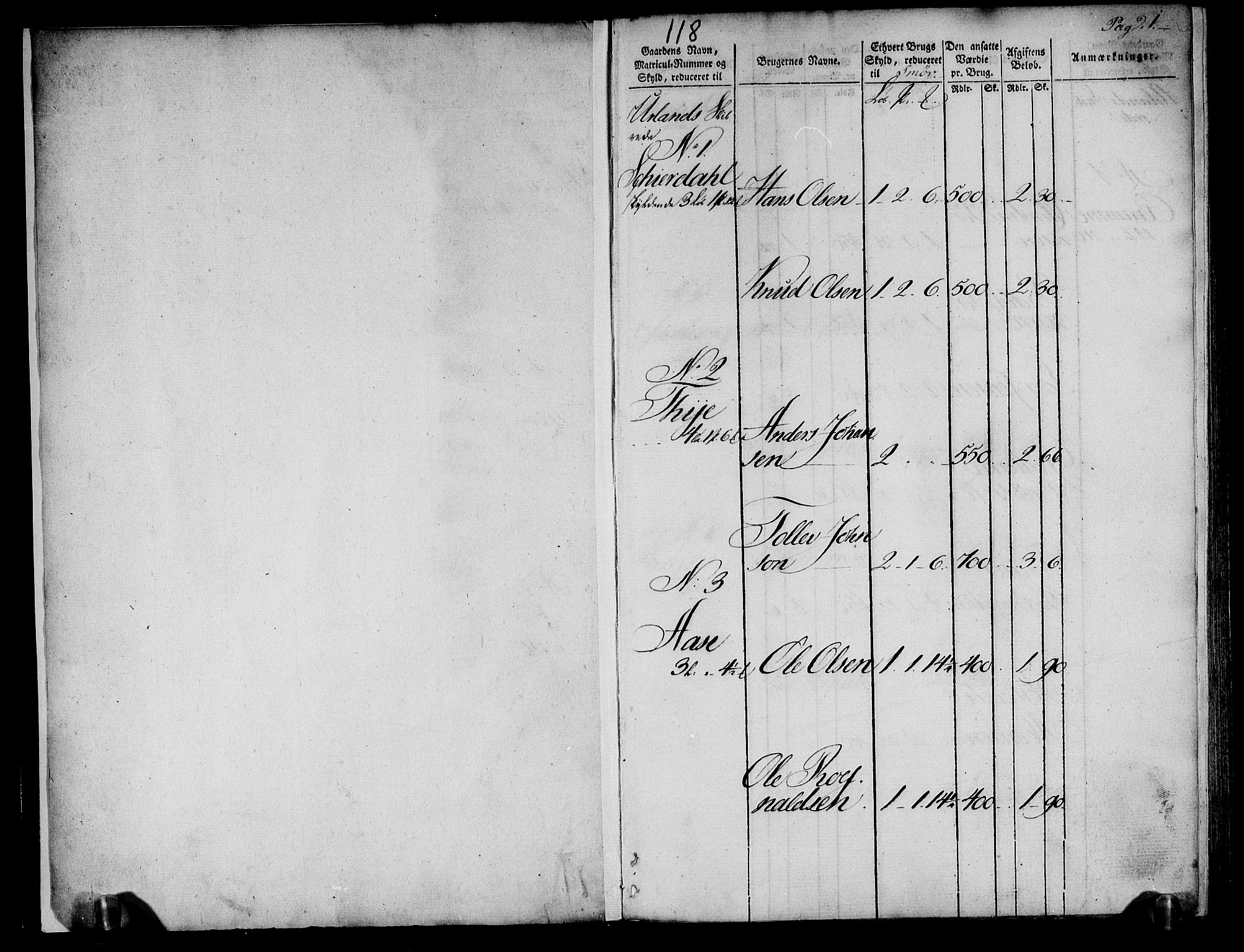 Rentekammeret inntil 1814, Realistisk ordnet avdeling, AV/RA-EA-4070/N/Ne/Nea/L0118: Ytre og Indre Sogn fogderi. Oppebørselsregister, 1803-1804, s. 3