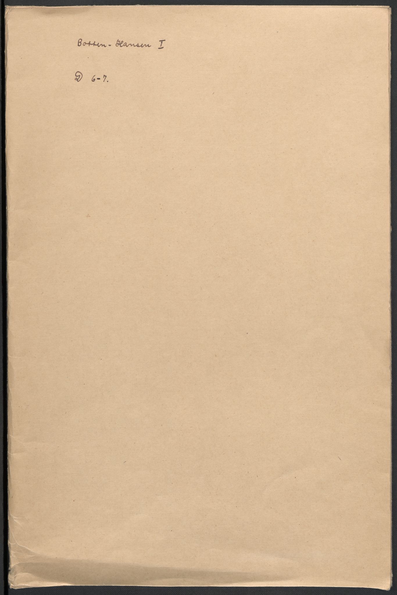 Botten-Hansen, Paul, RA/PA-0017/F/L0002/0005: Forskjellige papirer: / Papirer fra enkelte offentlige arkiver samt diverse, 1824-1869, s. 2