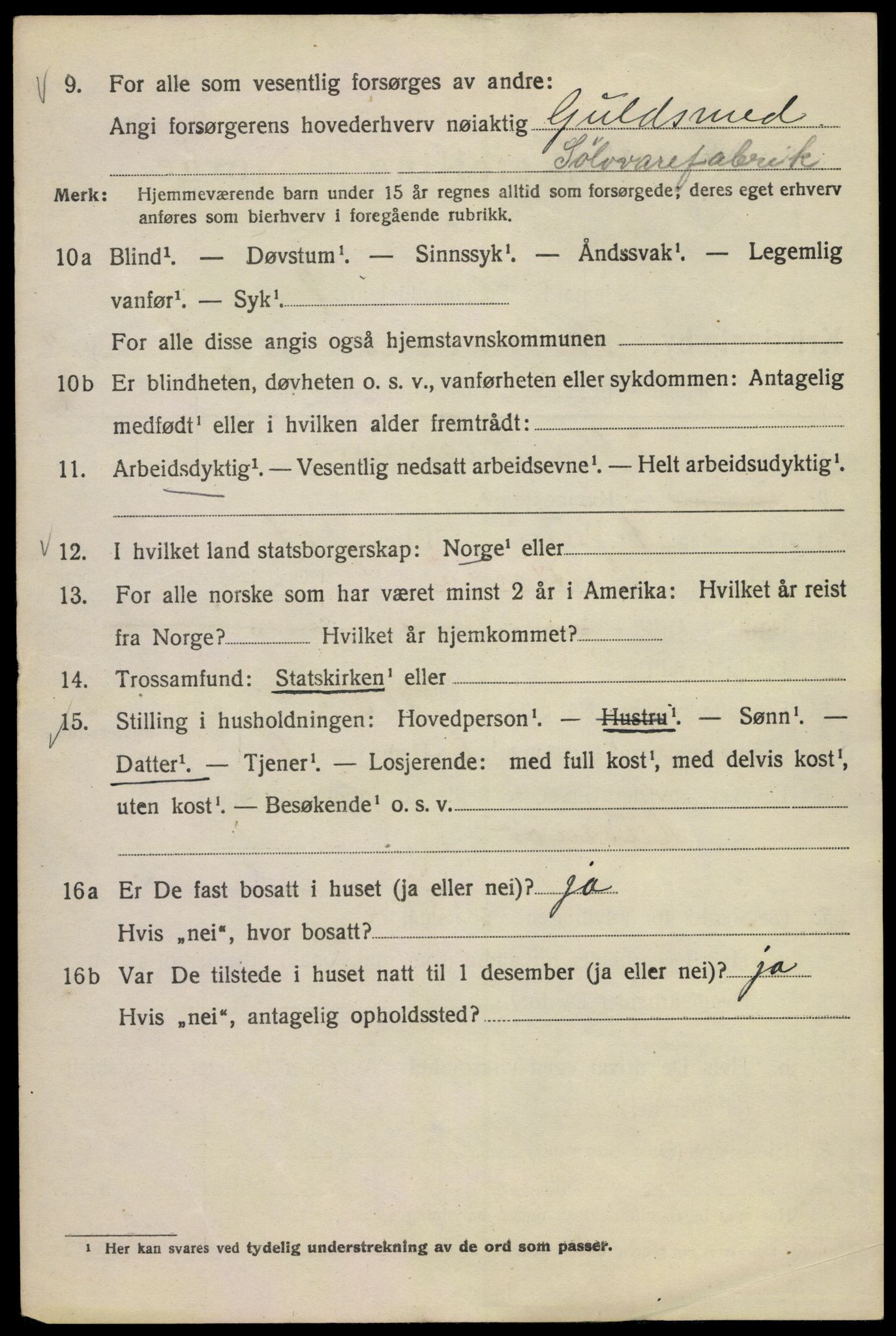 SAO, Folketelling 1920 for 0301 Kristiania kjøpstad, 1920, s. 649144