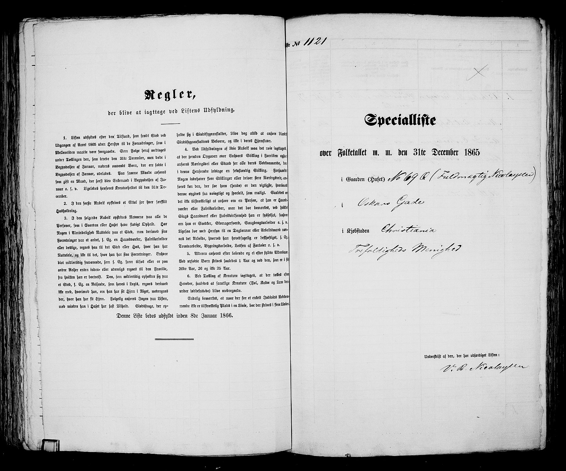 RA, Folketelling 1865 for 0301 Kristiania kjøpstad, 1865, s. 2527