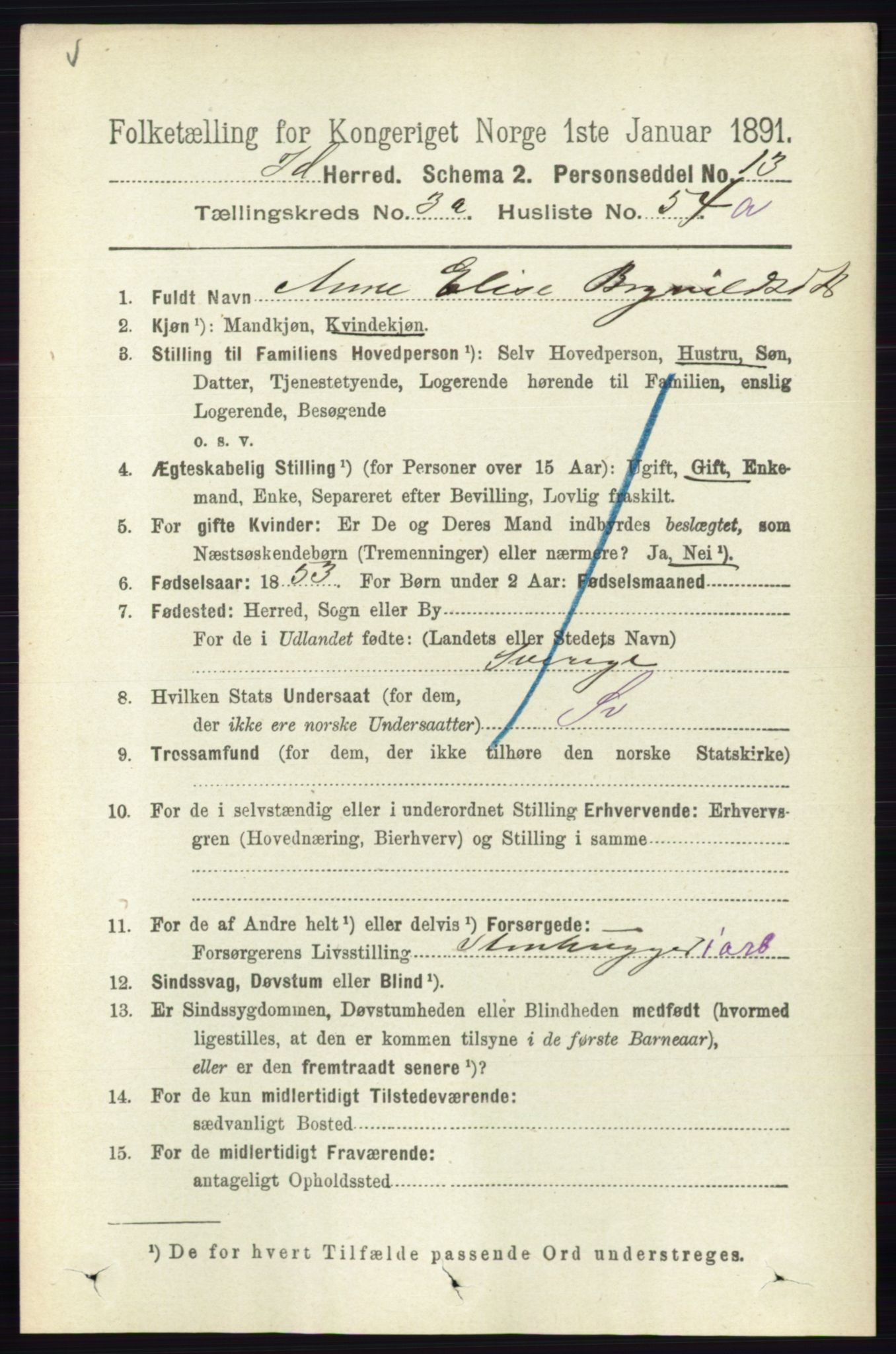 RA, Folketelling 1891 for 0117 Idd herred, 1891, s. 2518