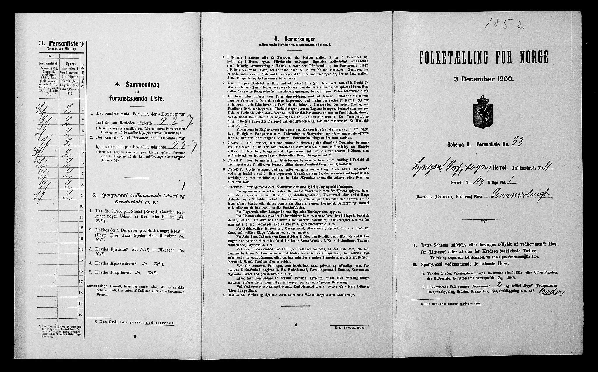 SATØ, Folketelling 1900 for 1938 Lyngen herred, 1900, s. 1696