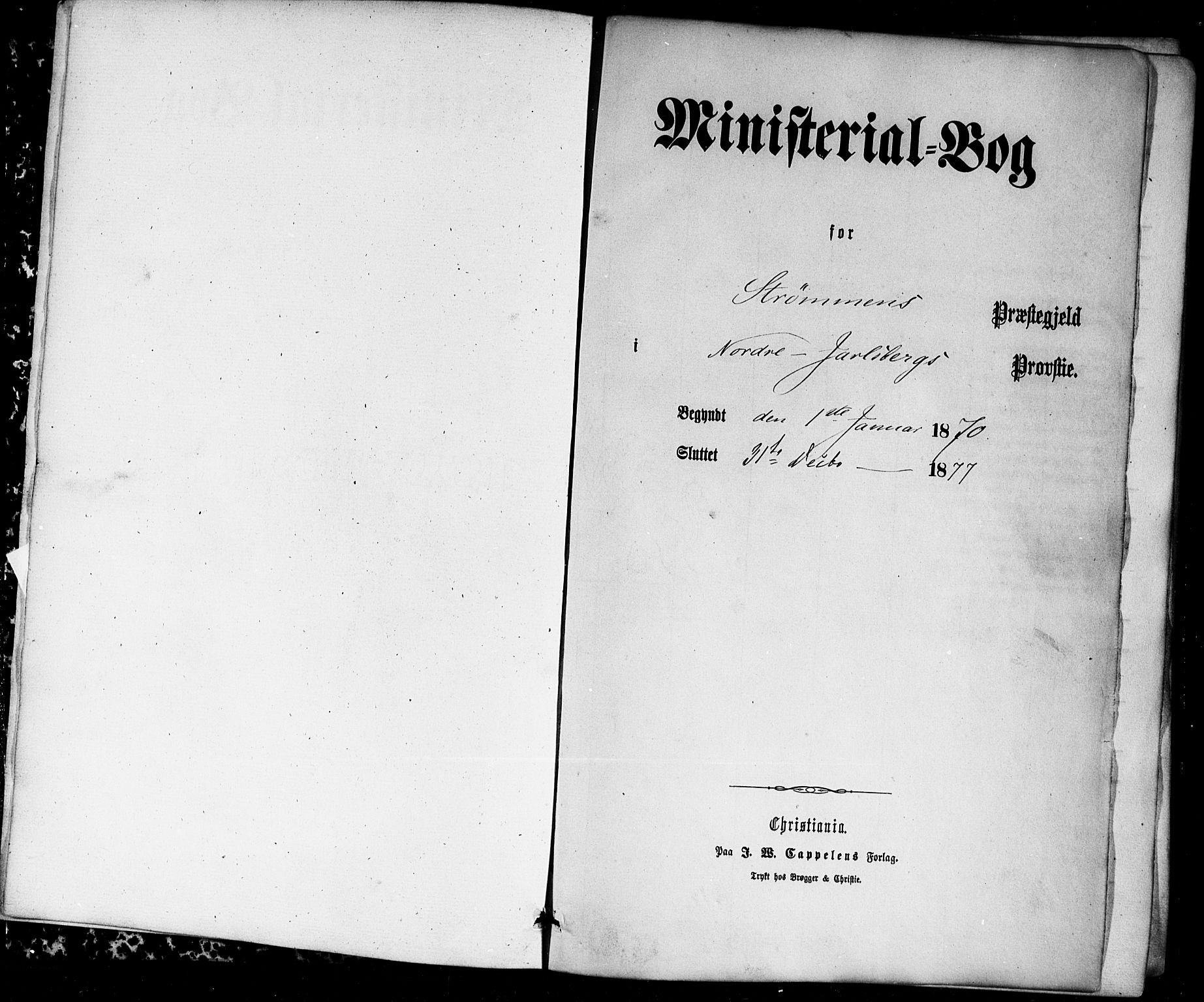 Strømm kirkebøker, SAKO/A-322/F/Fa/L0002: Ministerialbok nr. I 2, 1870-1877